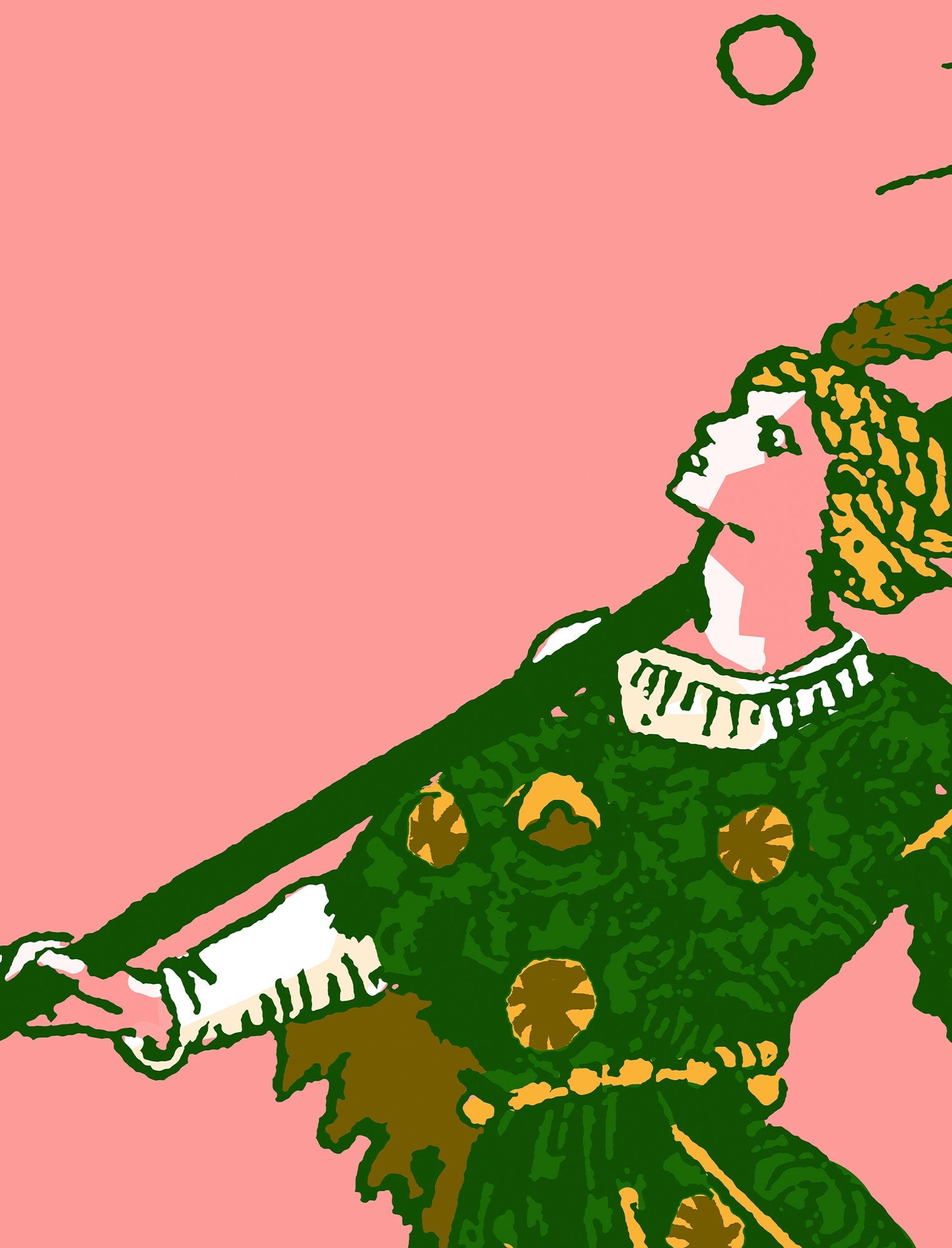 The Fool- Tarot Card Print - The Fool Card Pop Art Goth Punk Bubblegum Colorway Poster, No Frame