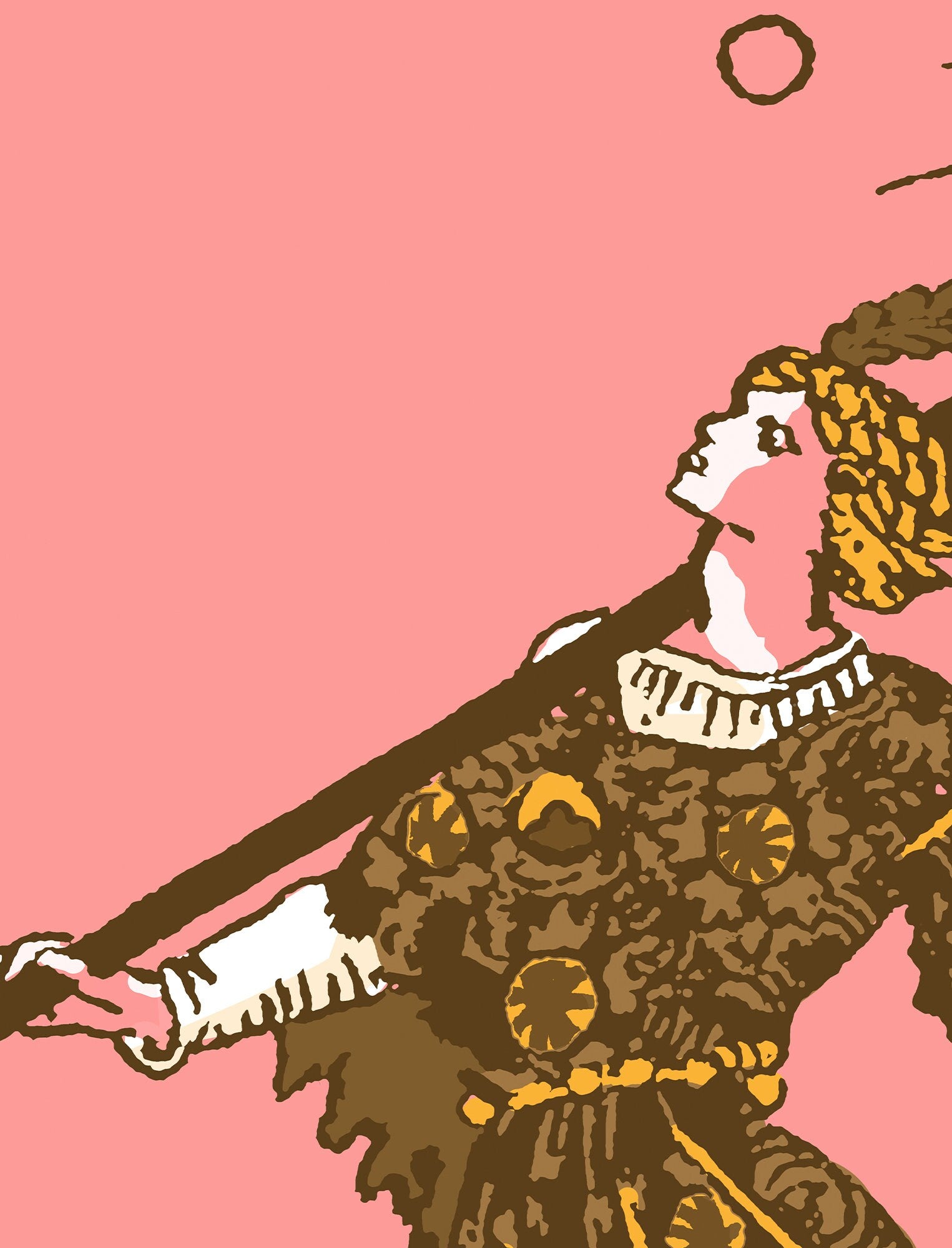 The Fool- Tarot Card Print - The Fool Card Pop Art Goth Punk Neapolitan Colorway Poster, No Frame