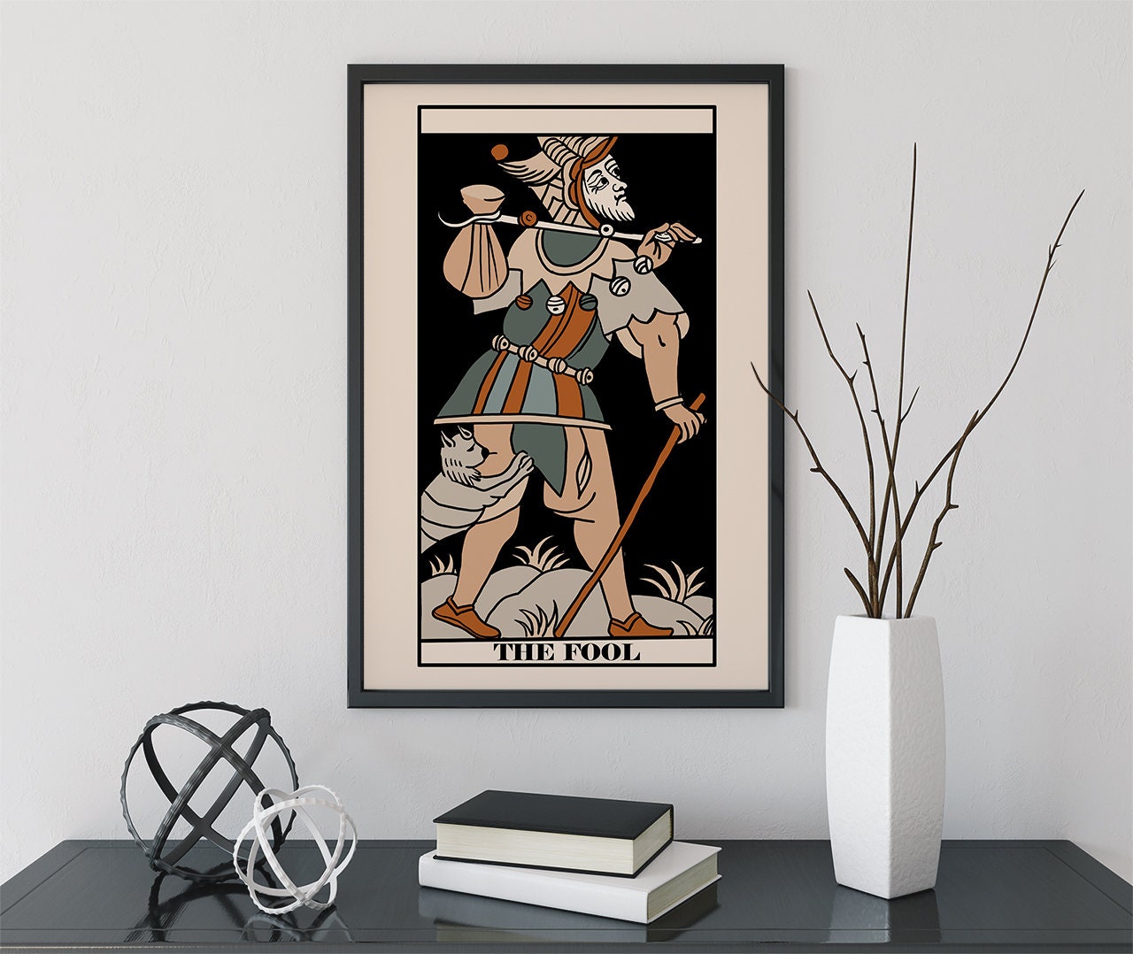 The Fool - Tarot de Marseille Card Print - The Fool Card Neutral Vibe Poster Eclectic Tarot, No Frame