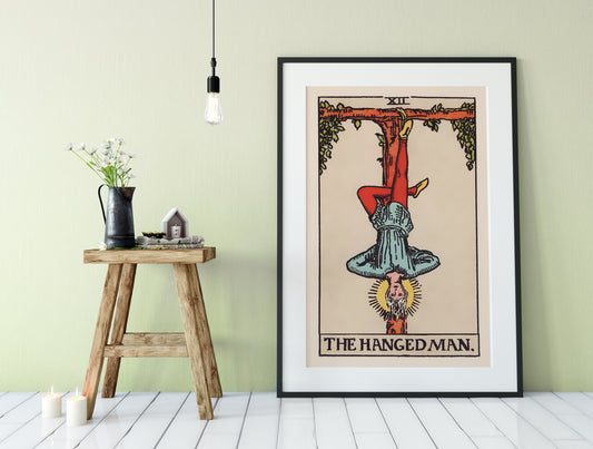 The Hanged Man - Tarot Card Print - The Hanged Man Card Poster, No Frame