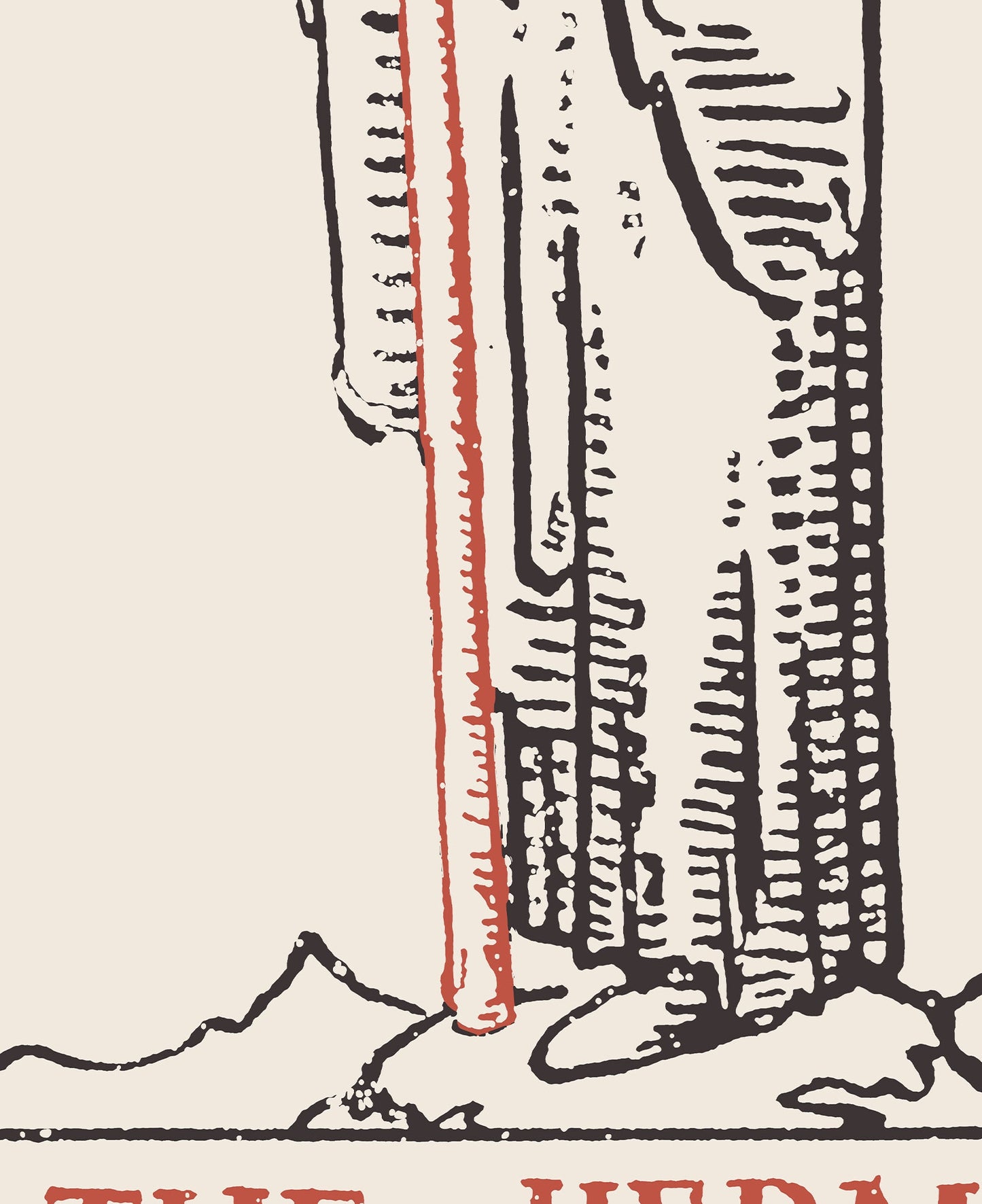 The Hermit - Tarot Card Print - The Hermit Card Neutral Vibe Playing Card Poster Eclectic Tarot, No Frame