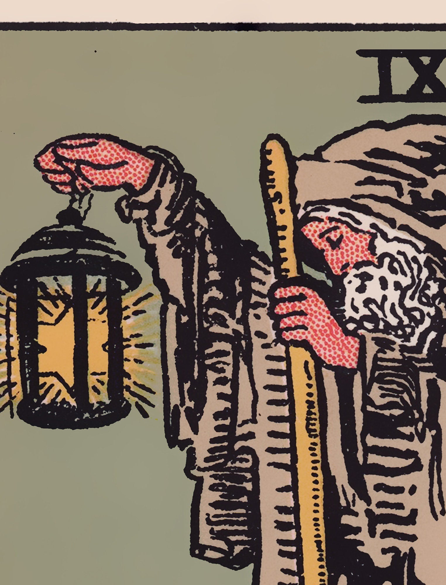 The Hermit - Tarot Card Print - The Hermit Card Poster, No Frame - Perfect For A Dorm Room