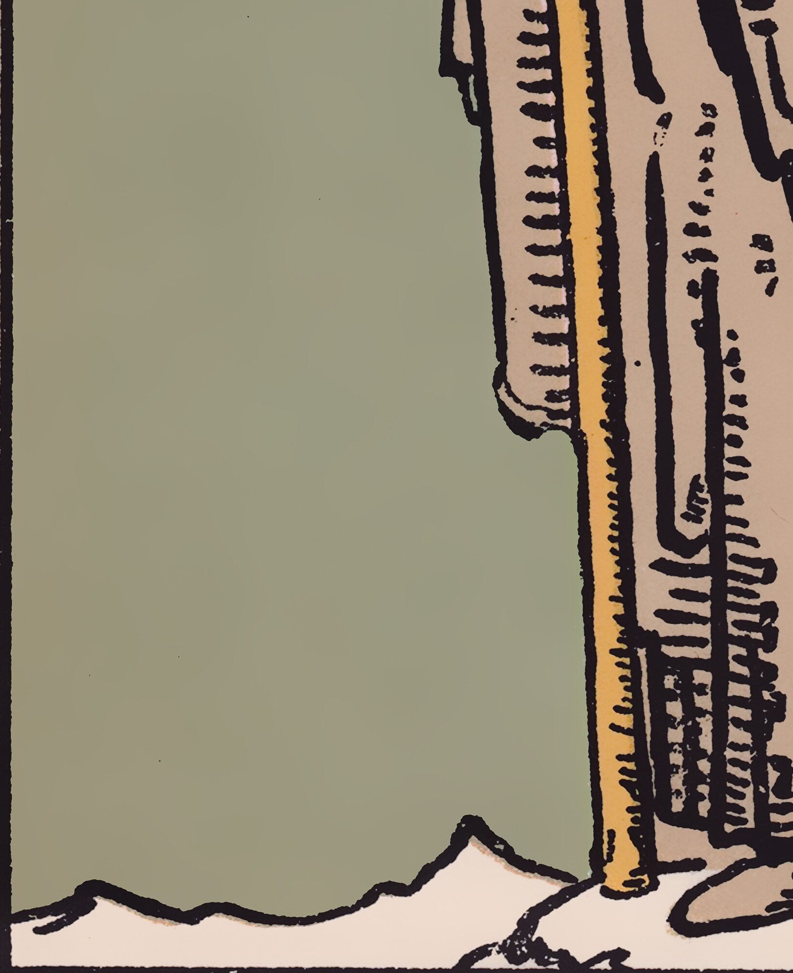 The Hermit - Tarot Card Print - The Hermit Card Poster, No Frame - Perfect For A Dorm Room