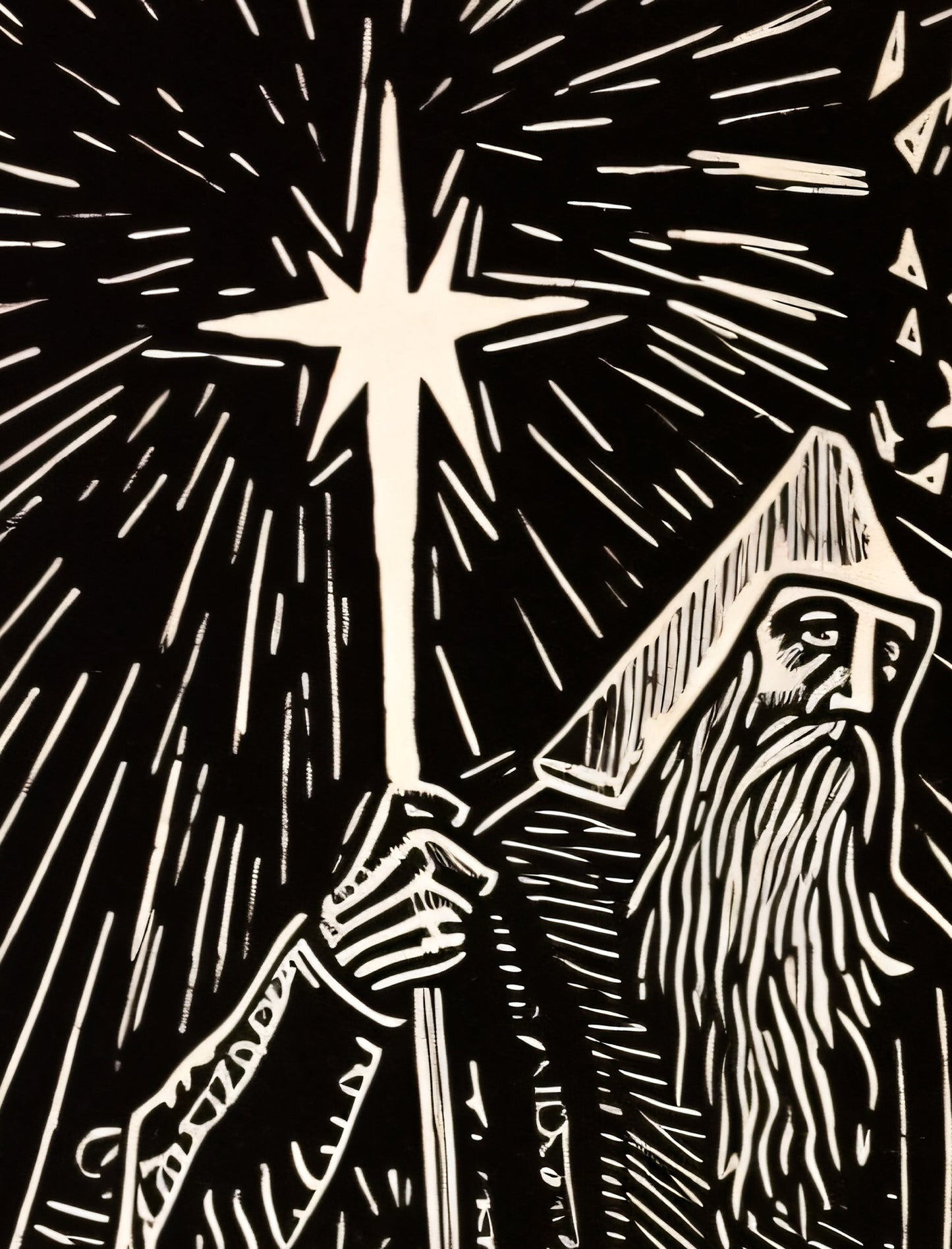 The Hermit - Tarot Card Print - The Hermit Card Poster, No Frame - Perfect For A Dorm Room