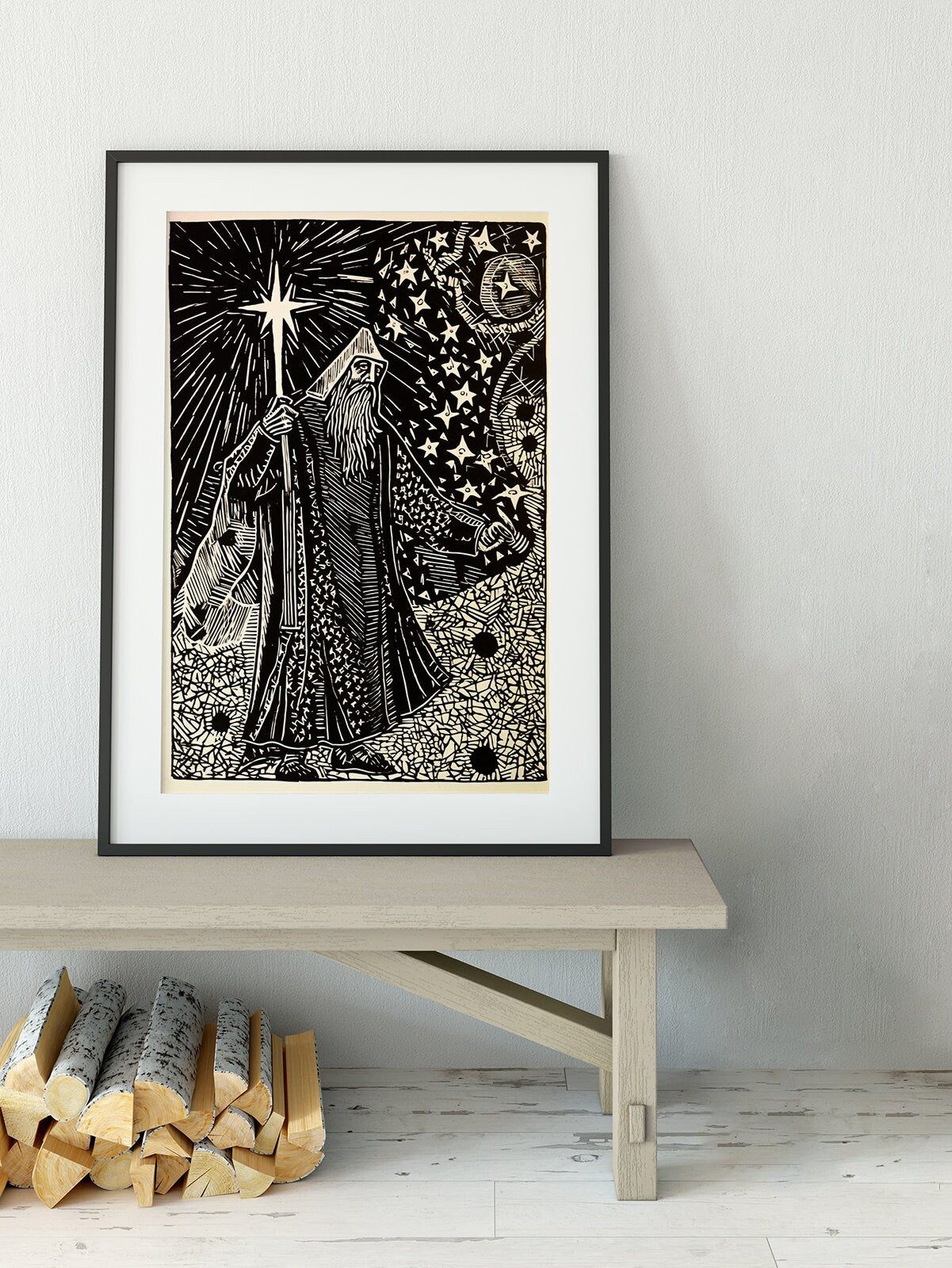 The Hermit - Tarot Card Print - The Hermit Card Poster, No Frame - Perfect For A Dorm Room
