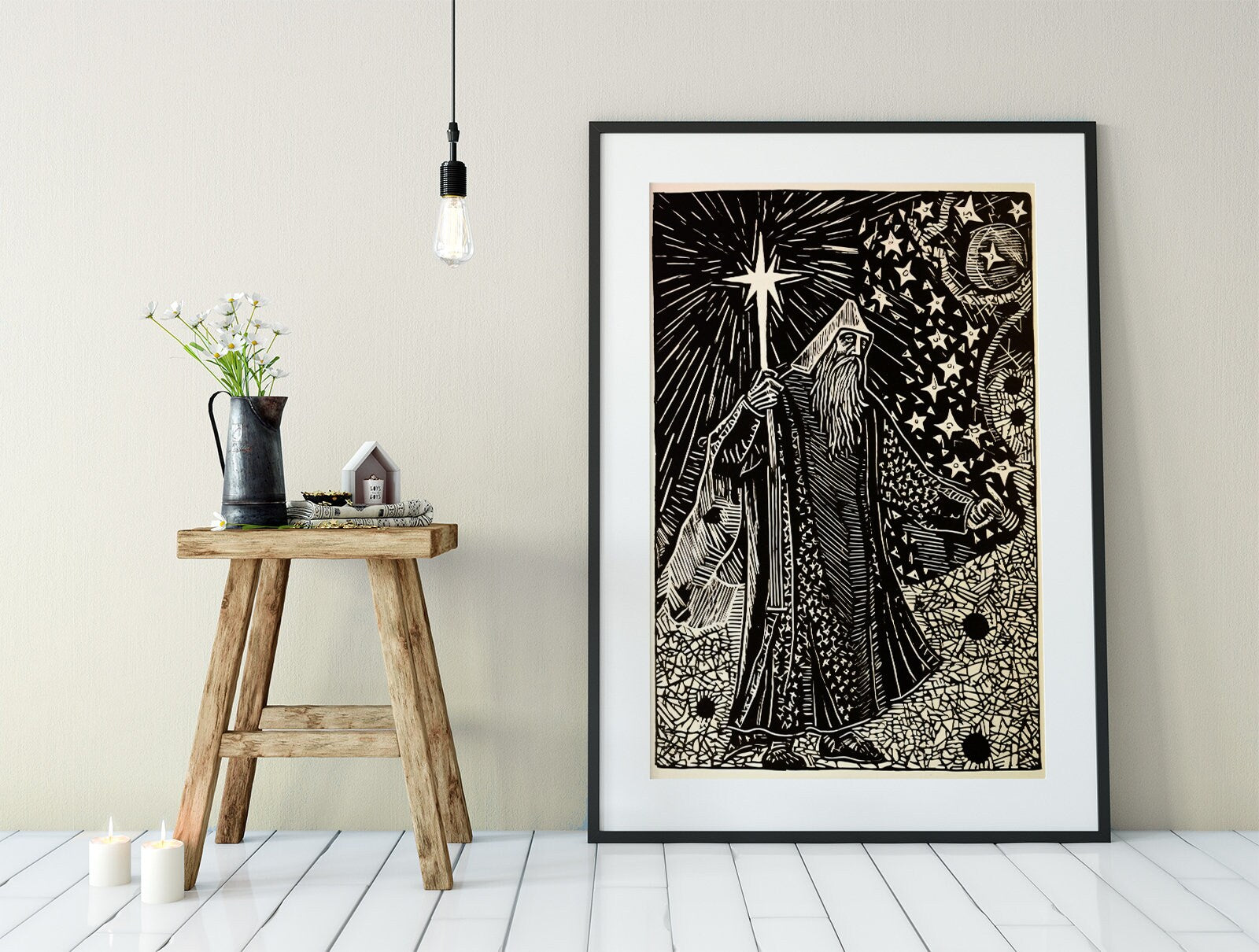 The Hermit - Tarot Card Print - The Hermit Card Poster, No Frame - Perfect For A Dorm Room