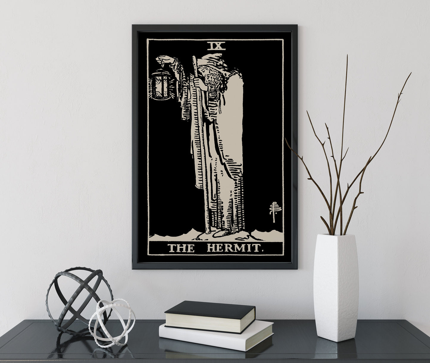 The Hermit - Tarot Card Print - The Hermit Card Poster, No Frame - Perfect For A Dorm Room