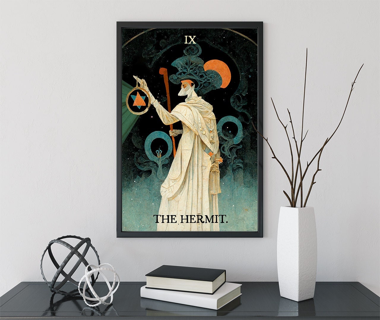 The Hermit - Tarot Card Print - The Hermit Tarot Card Poster (No Frame)