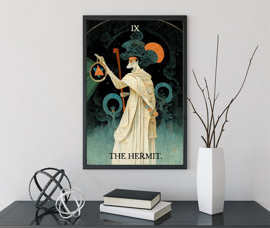 The Hermit - Tarot Card Print - The Hermit Tarot Card Poster (No Frame)