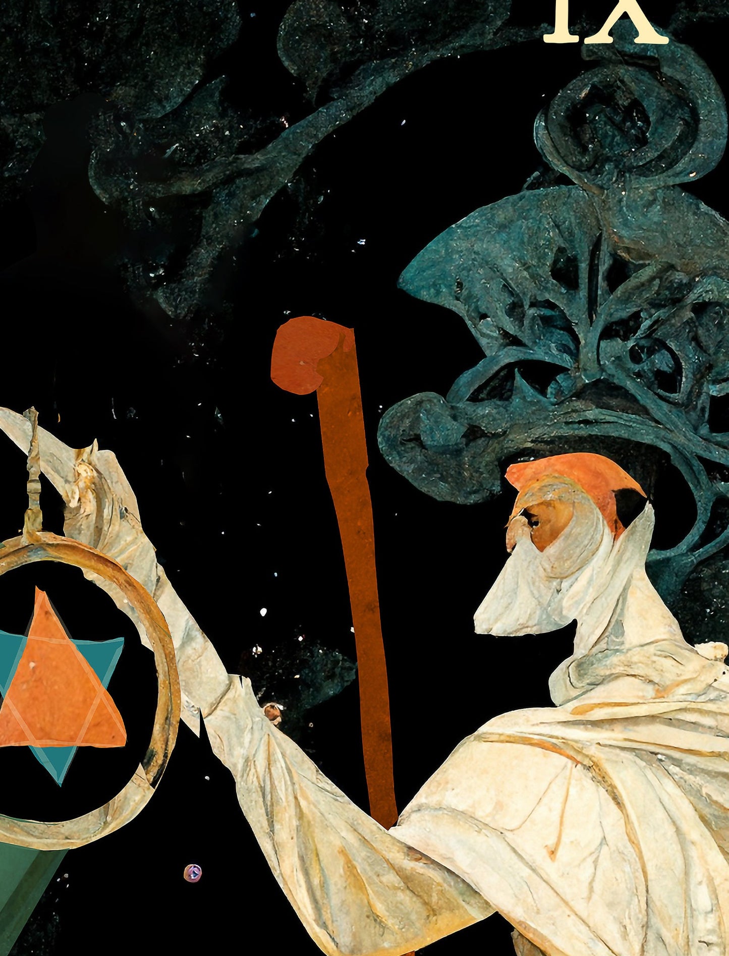 The Hermit - Tarot Card Print - The Hermit Tarot Card Poster (No Frame)