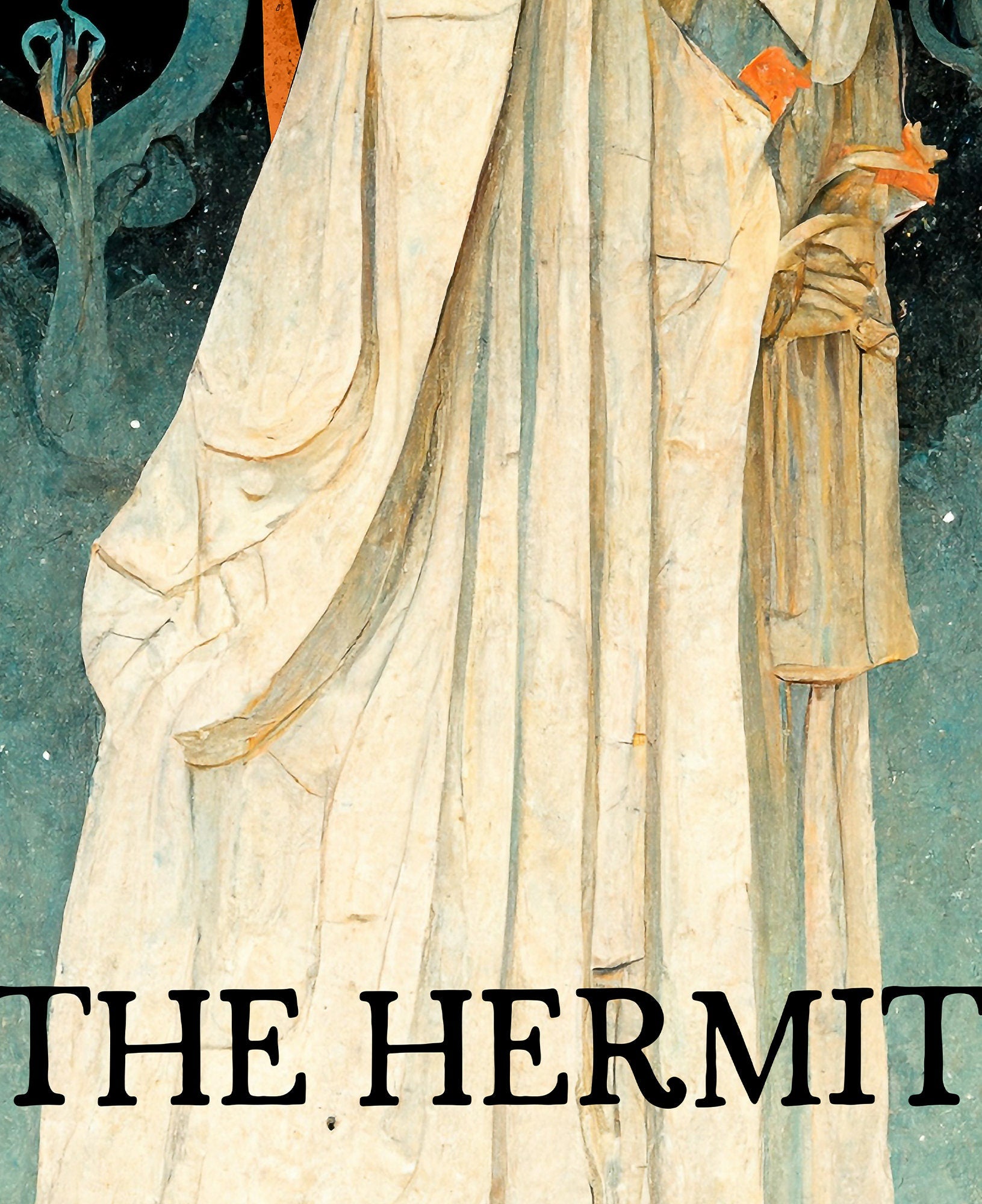 The Hermit - Tarot Card Print - The Hermit Tarot Card Poster (No Frame)