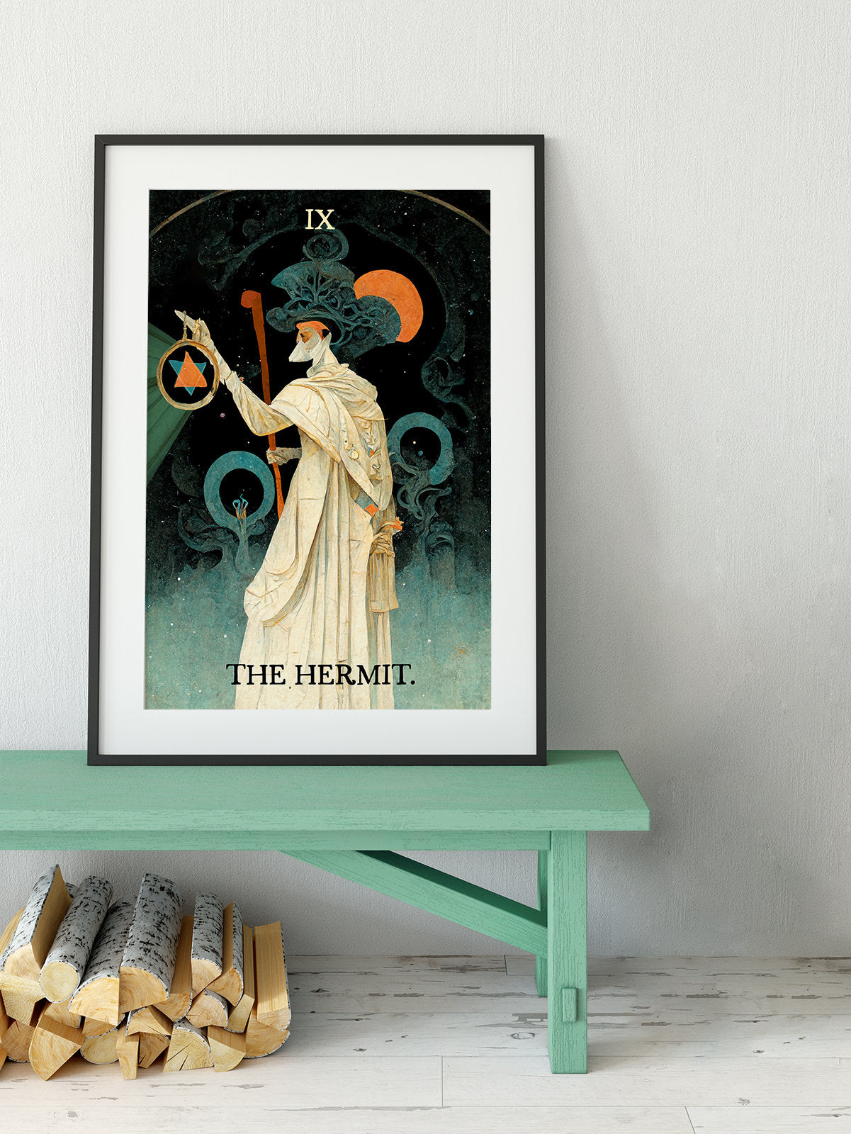 The Hermit - Tarot Card Print - The Hermit Tarot Card Poster (No Frame)