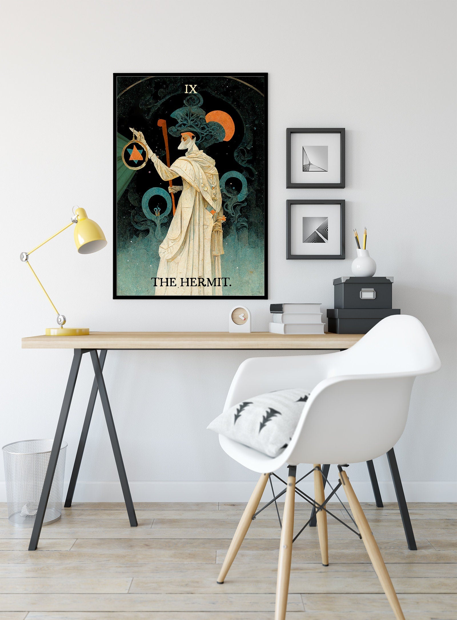 The Hermit - Tarot Card Print - The Hermit Tarot Card Poster (No Frame)