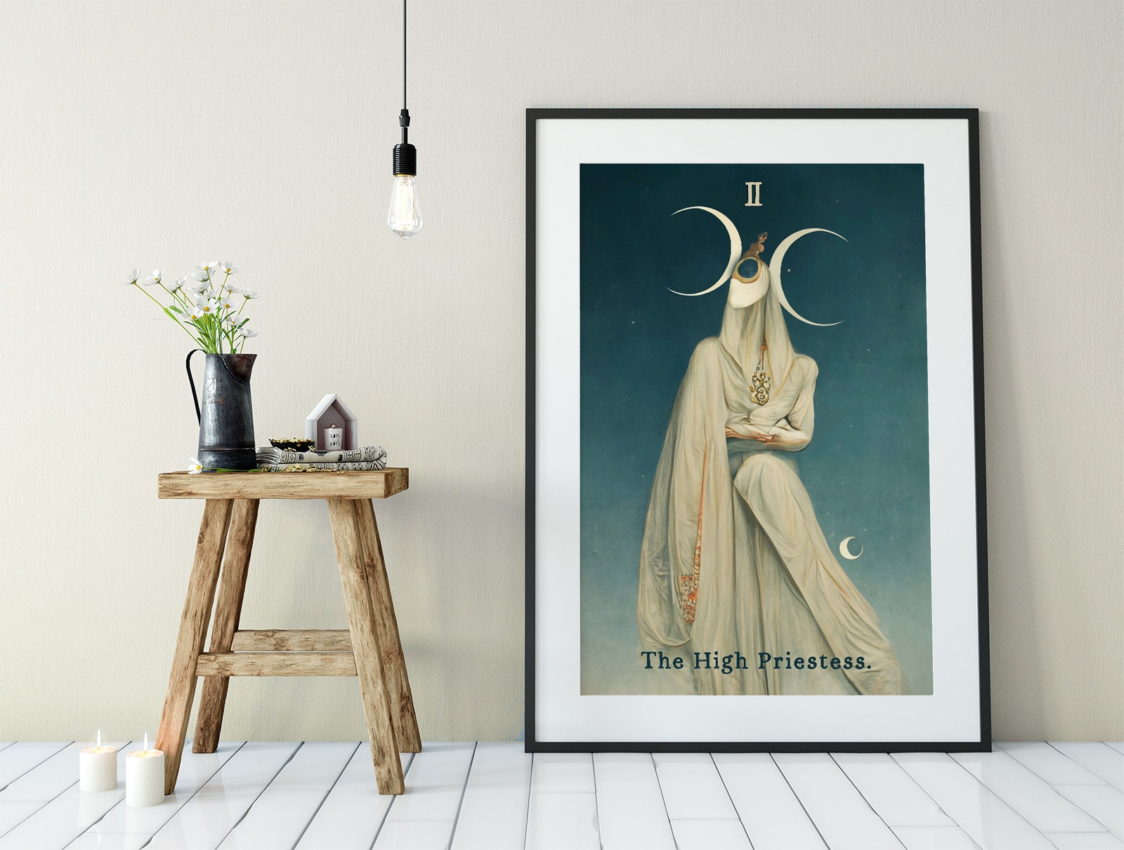 The High Priestess - Tarot Card Print Tarot, No Frame
