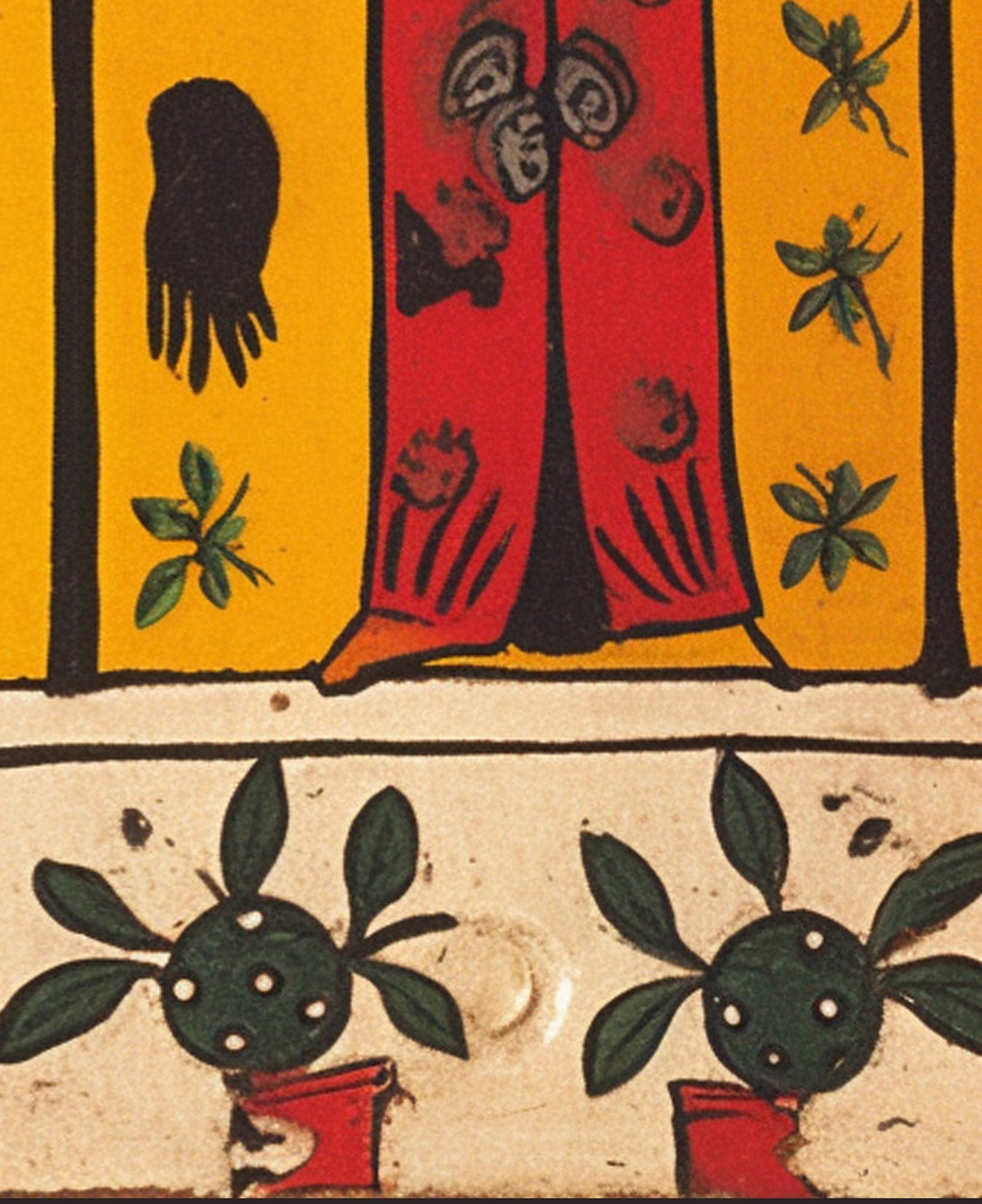 The Magician - Folk Art - Tarot Card Print - The Magician Card Poster, No Frame