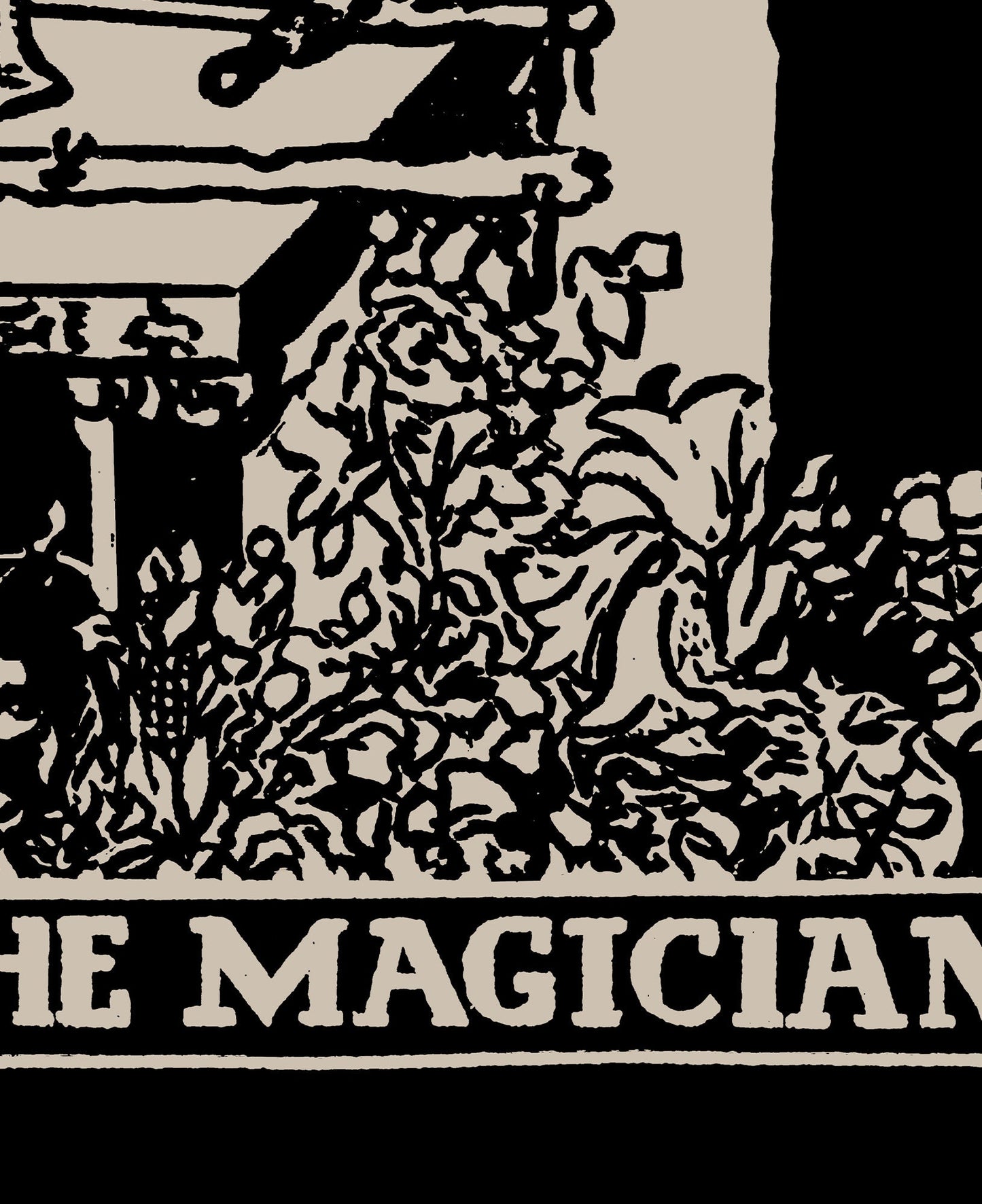 The Magician- Tarot Card Print - The Magician Card Black Poster, No Frame