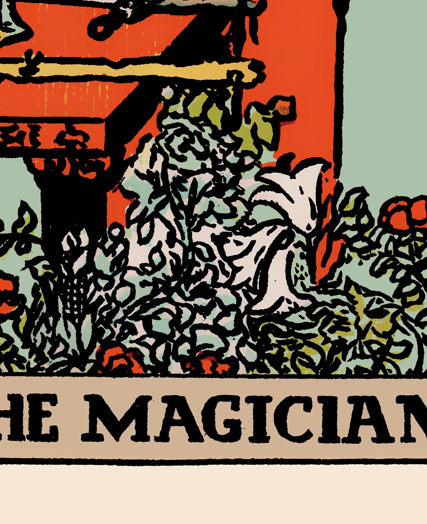 The Magician- Tarot Card Print - The Blue Sky Magician Card Poster, No Frame