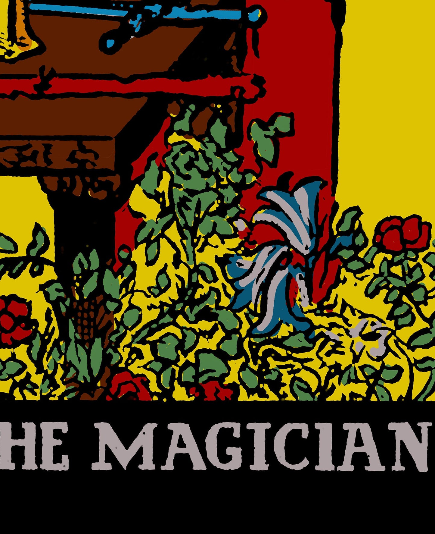 The Magician- Tarot Card Print - The Magician Card Bright Colorway Poster, No Frame