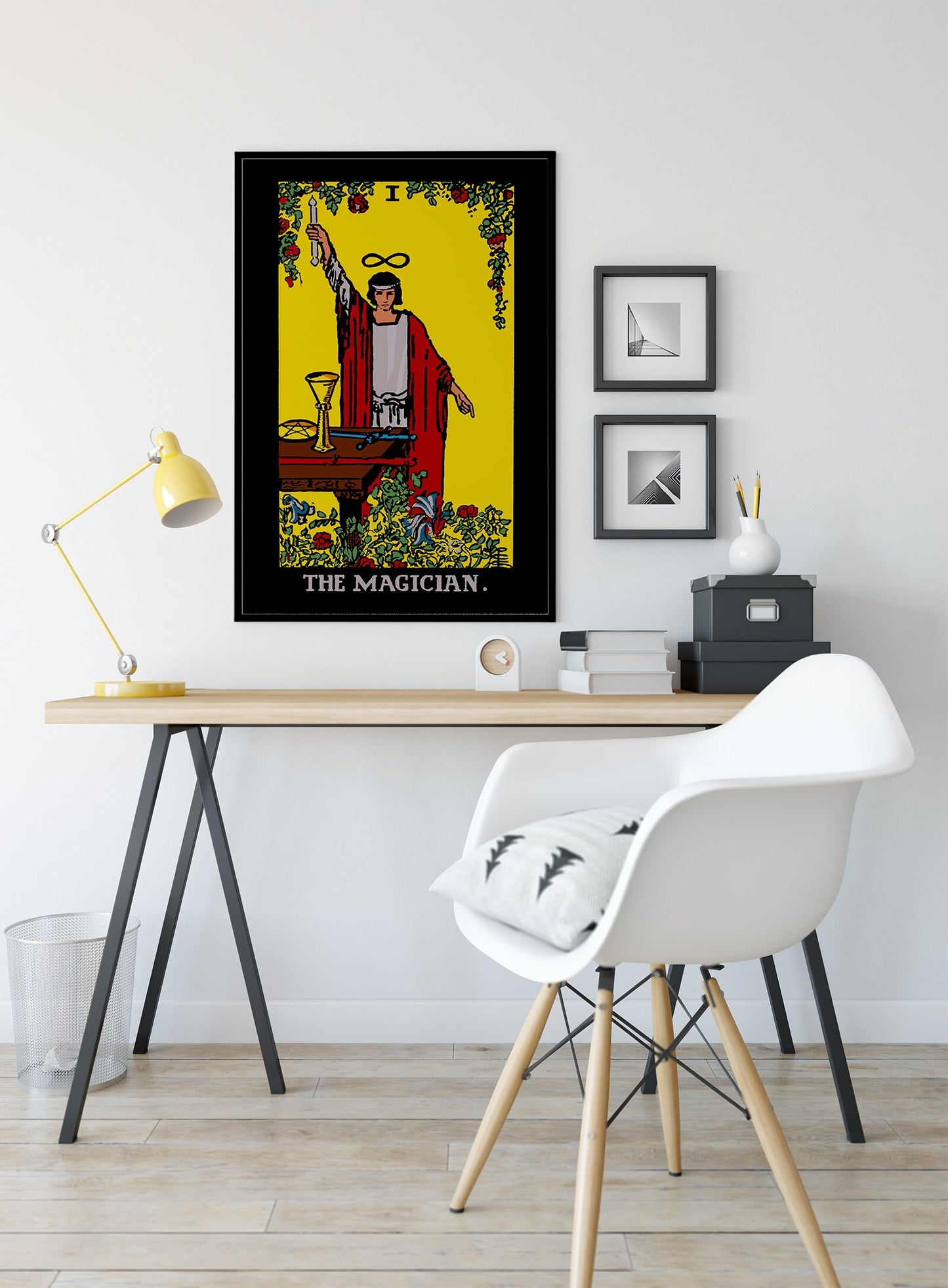 The Magician- Tarot Card Print - The Magician Card Bright Colorway Poster, No Frame