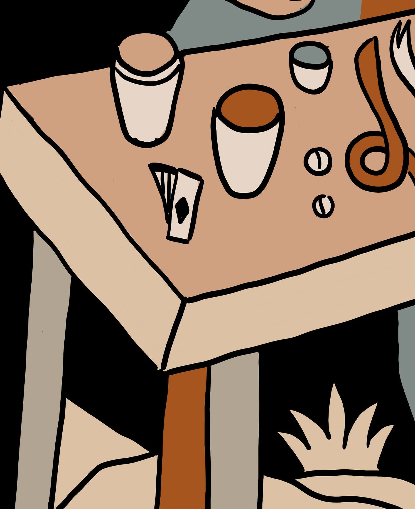 The Magician- Tarot de Marseille Card Print - The Magician Card Neutral Vibe Poster Eclectic Tarot, No Frame