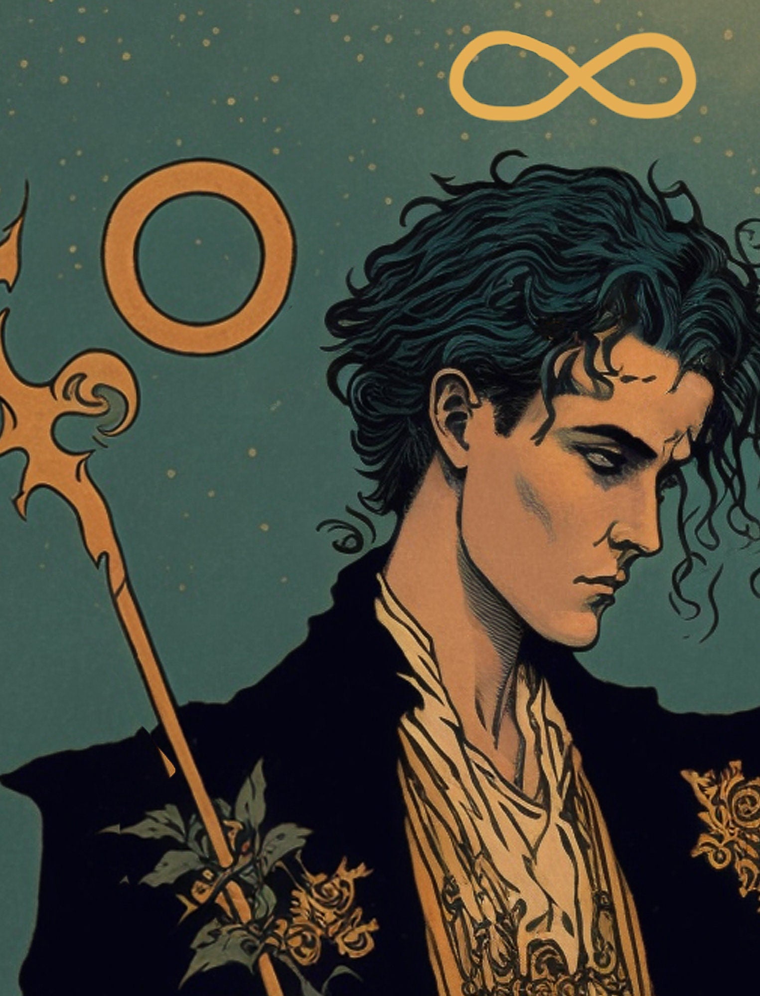 The Magician- Tarot Card Print - The Magician Card Poster, No Frame