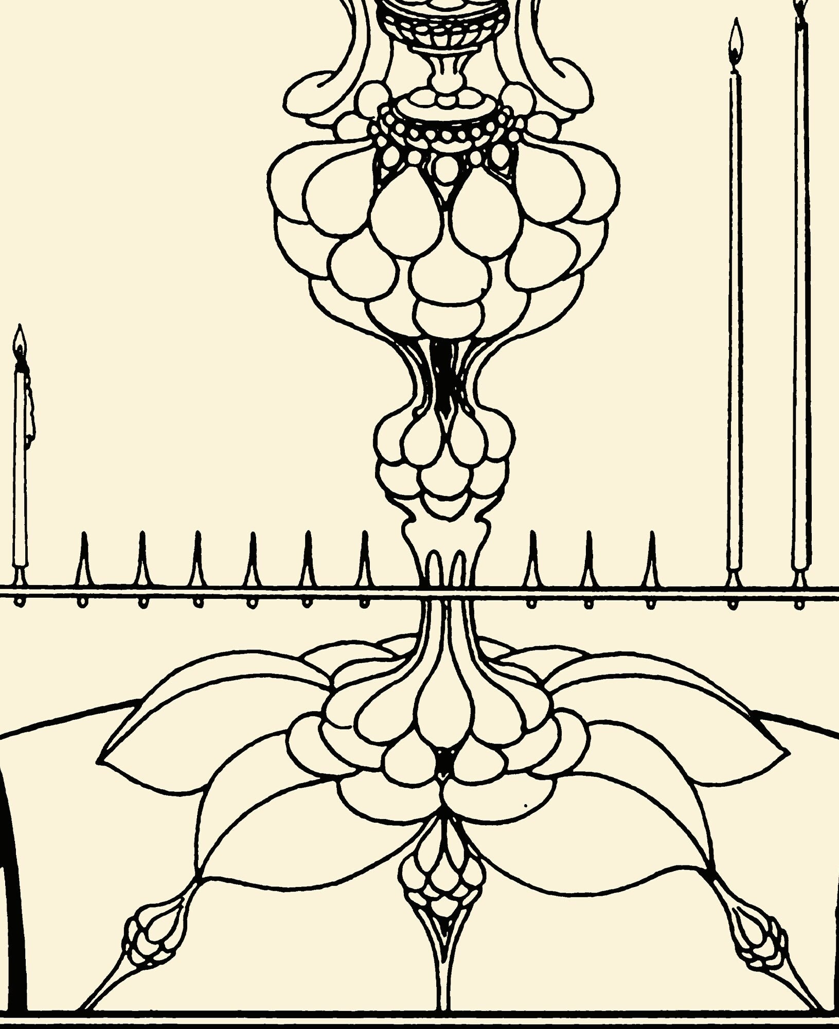 The Mirror of Love by Aubrey Beardsley Print - Art Nouveau Poster, No Frame