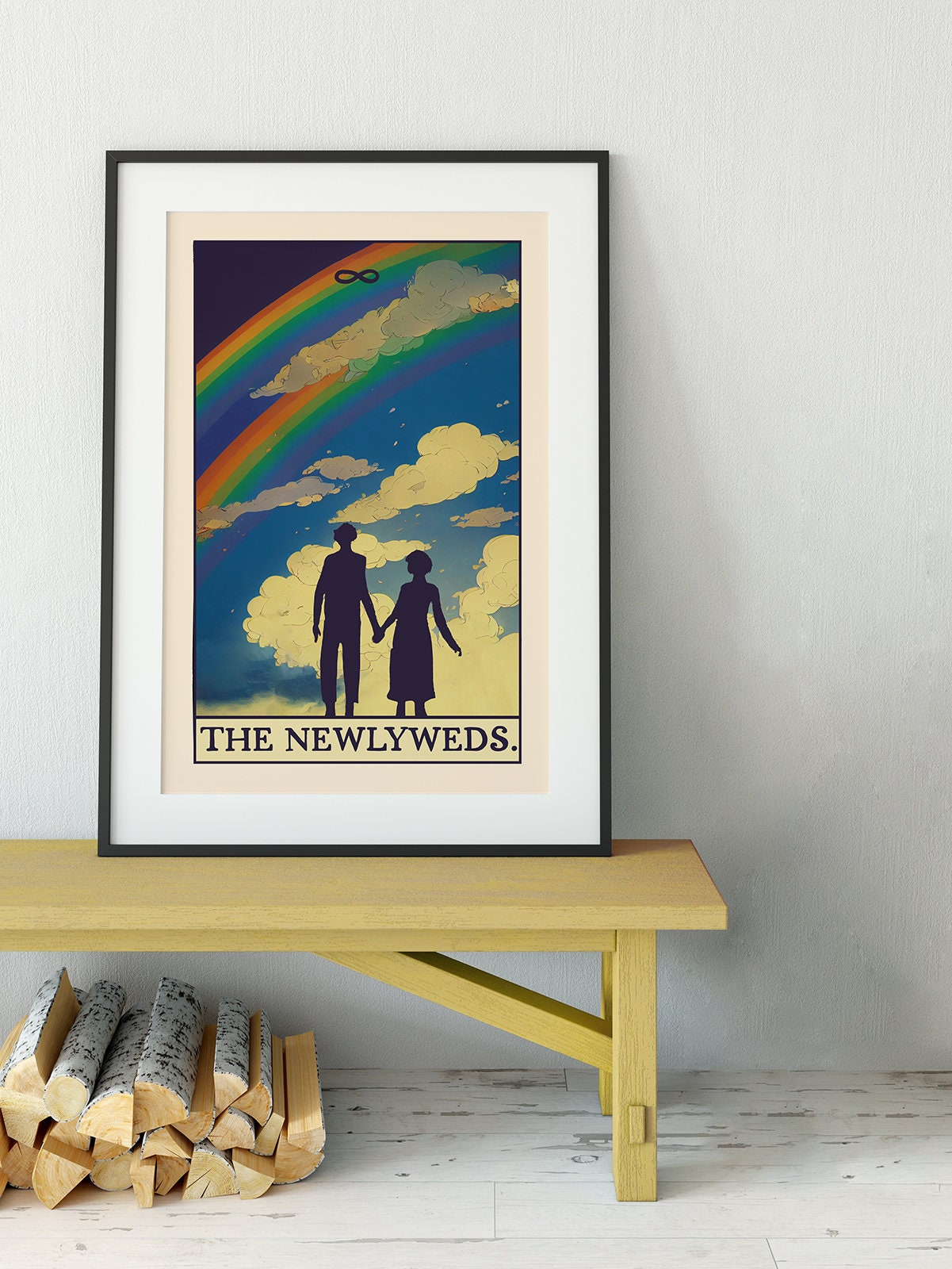 The Newlyweds - Tarot Card Print - The Newlyweds Card Poster (No Frame)