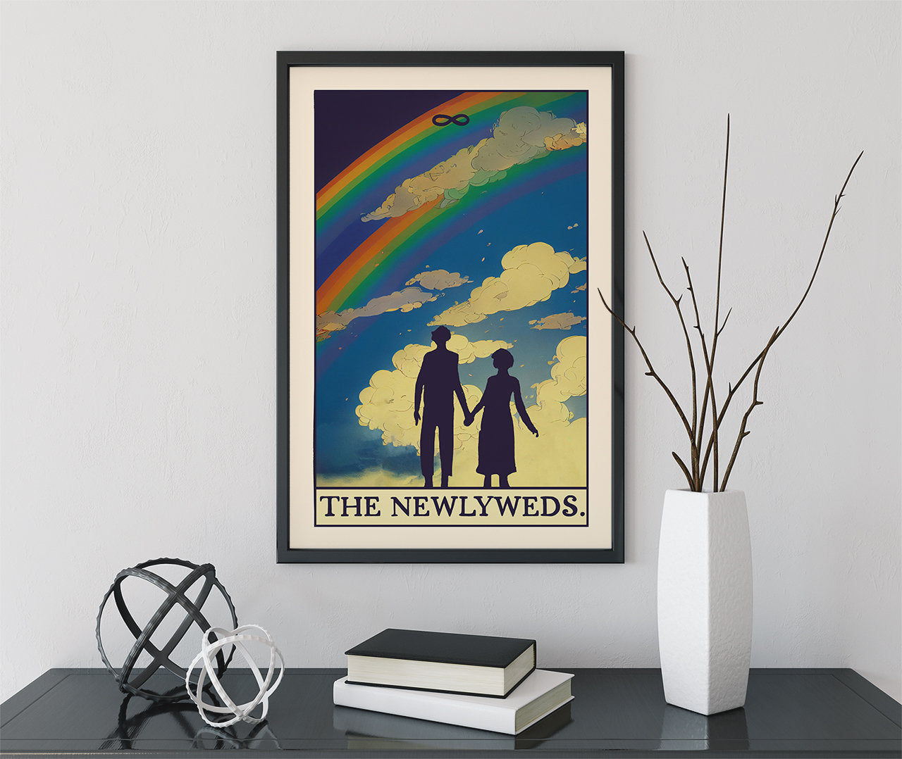 The Newlyweds - Tarot Card Print - The Newlyweds Card Poster (No Frame)