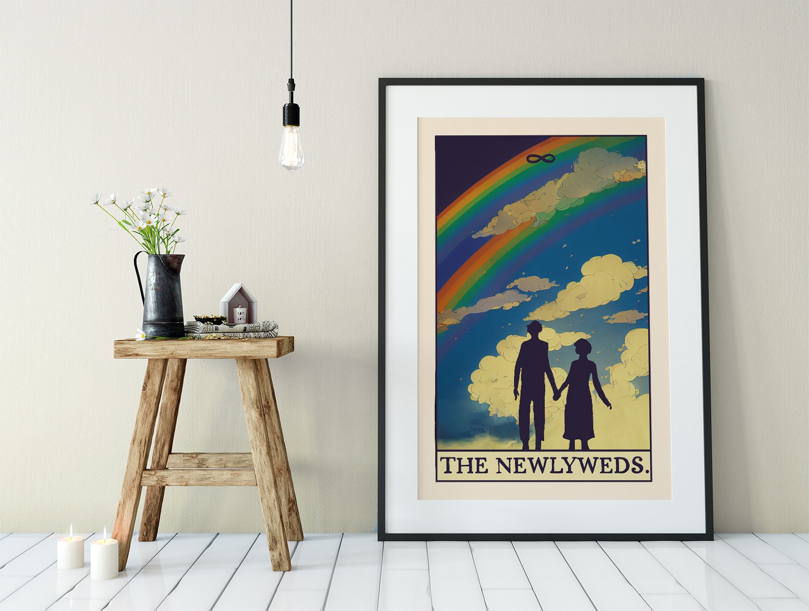 The Newlyweds - Tarot Card Print - The Newlyweds Card Poster (No Frame)