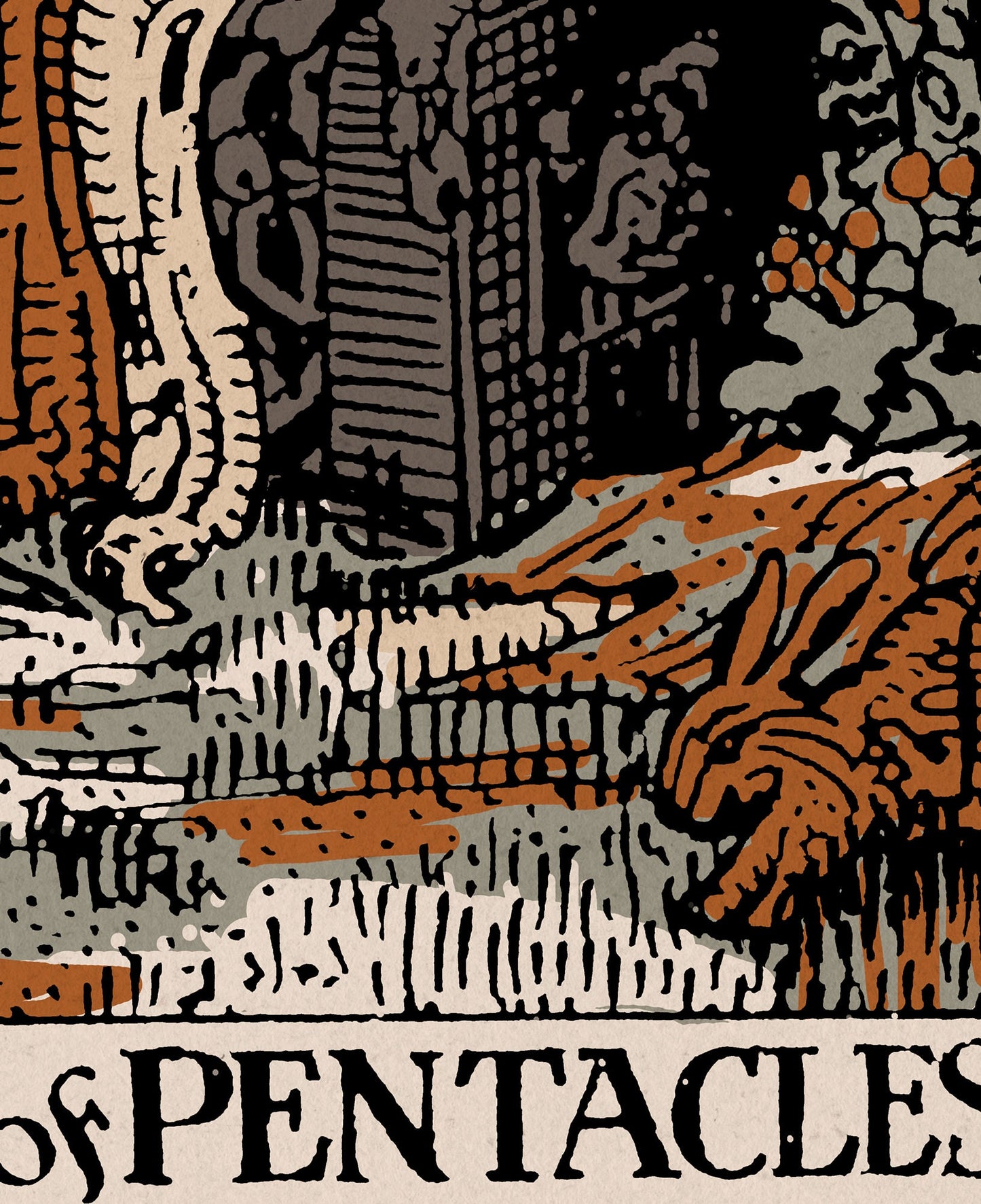 The Queen Of Pentacles- Tarot Card Print - The Queen Of Coins Card Neutral Vibe Poster Eclectic Tarot, No Frame