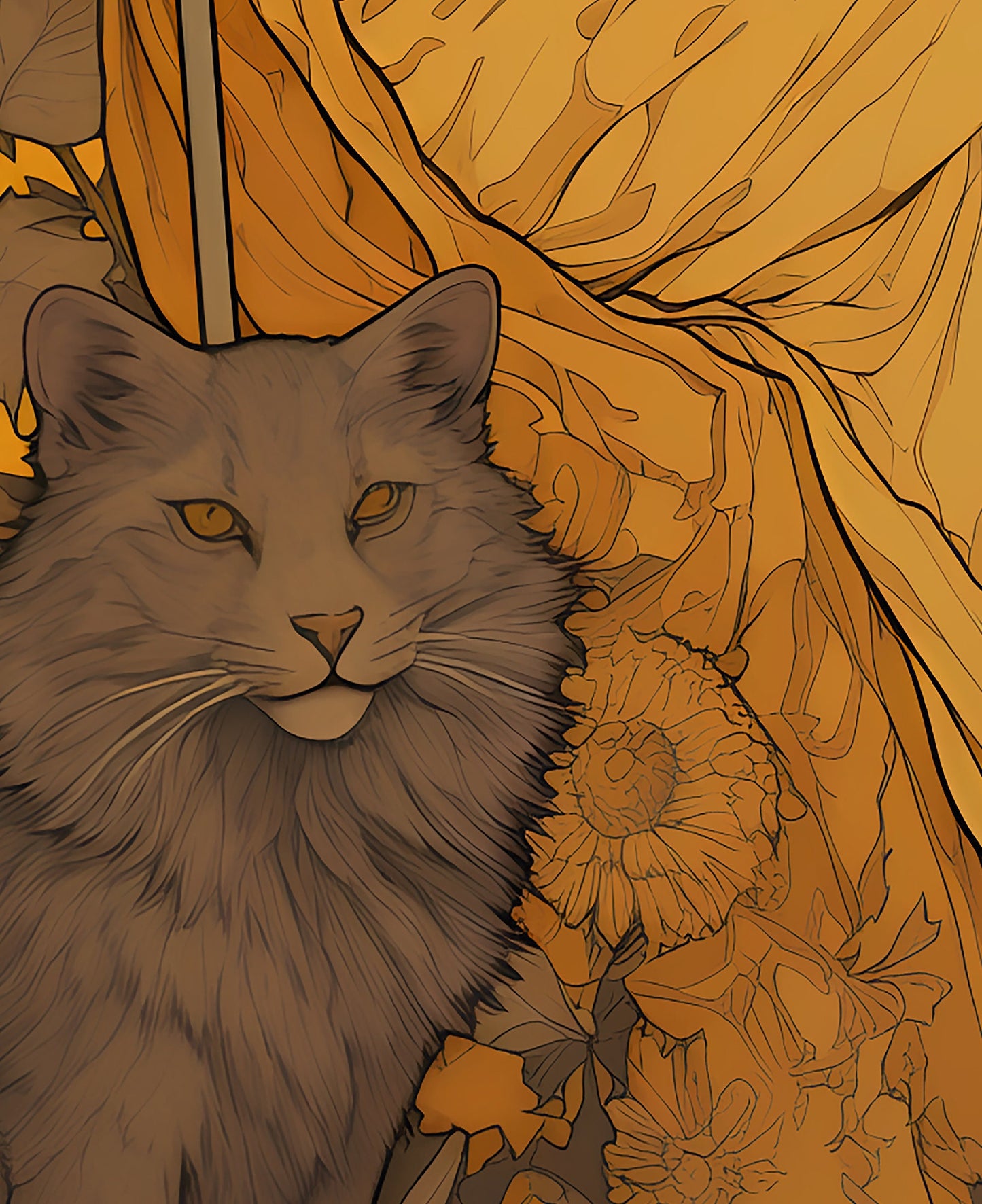 The Queen Of Wands - Tarot Card Print - The Queen Of Wands Card Poster, No Frame