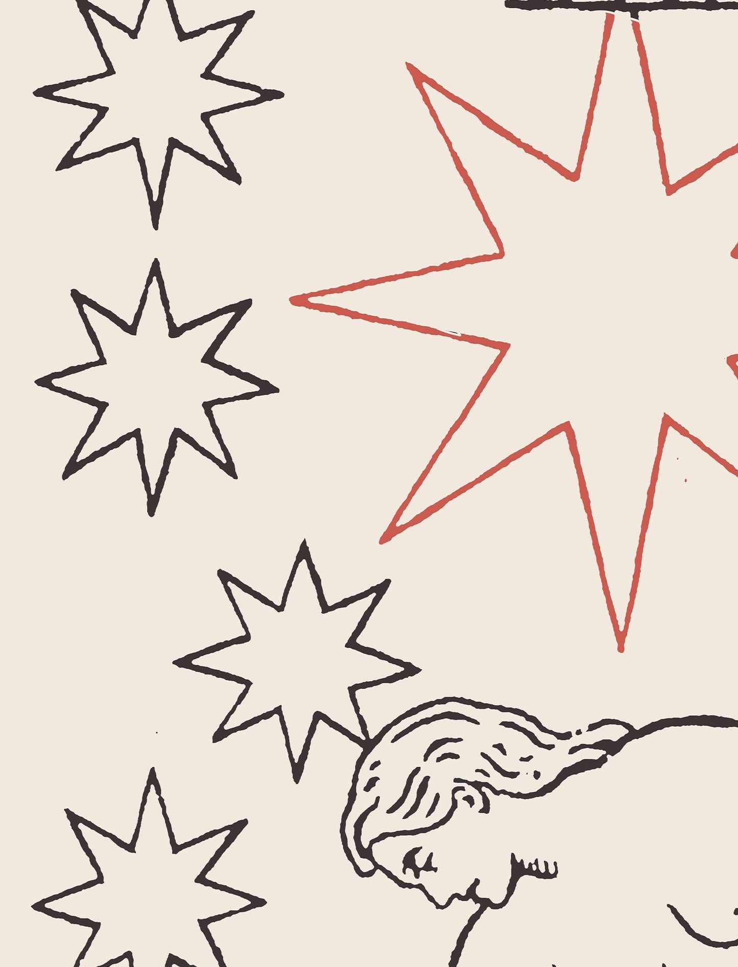 The Star- Tarot Card Print - The Star Card Neutral Vibe Poster Eclectic Tarot, No Frame