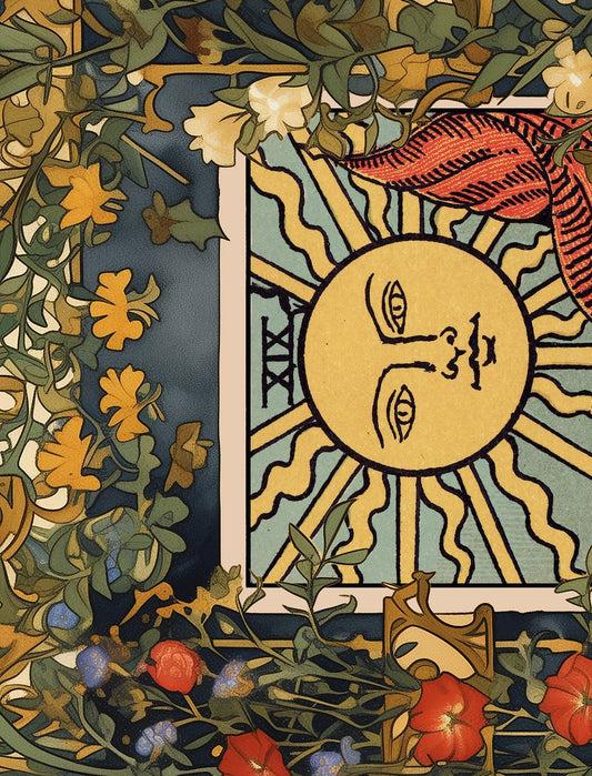 The Sun Tarot Card Print No Frame by My Store