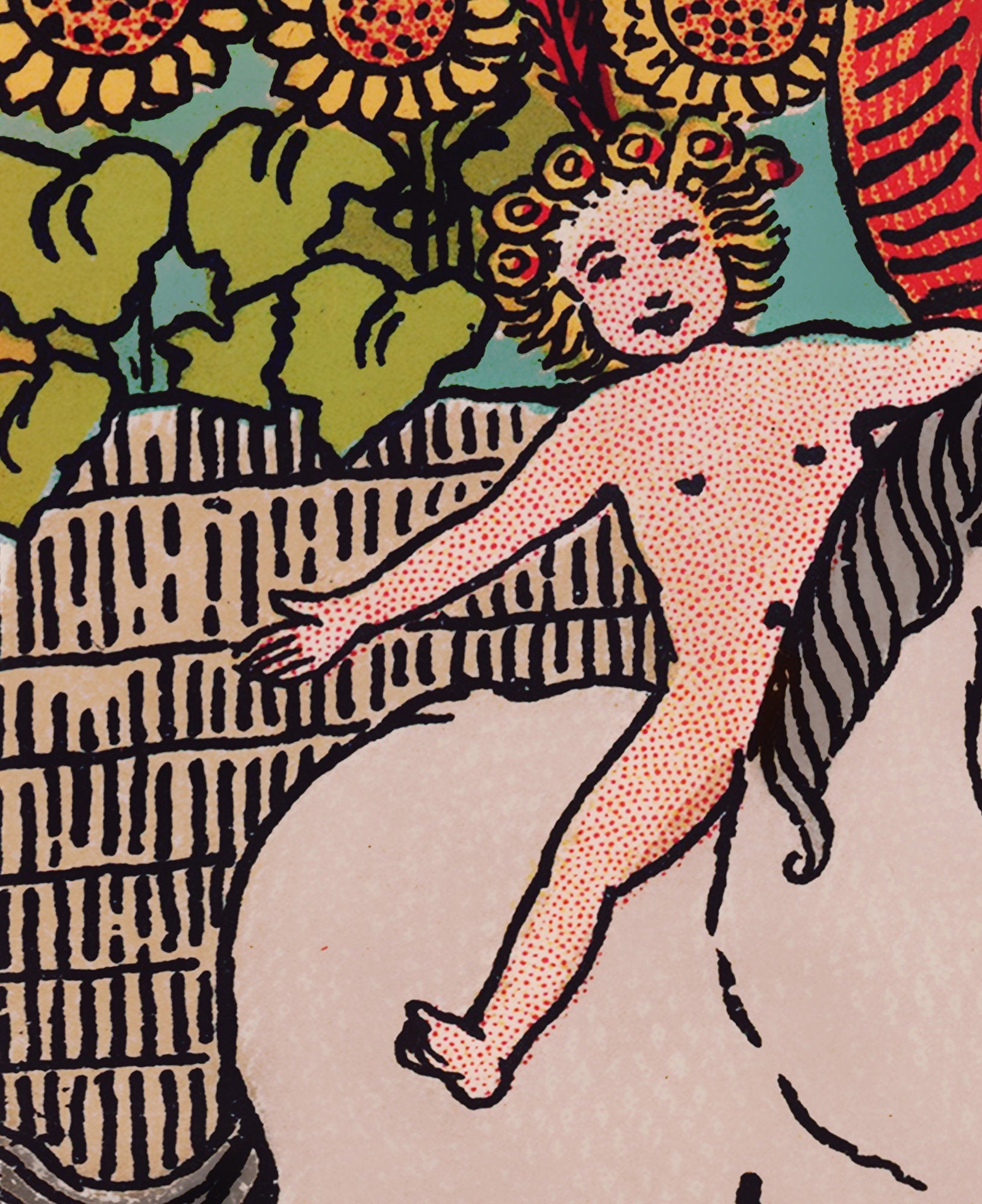 The Sun- Tarot Card Print - The Sun Card Poster, No Frame