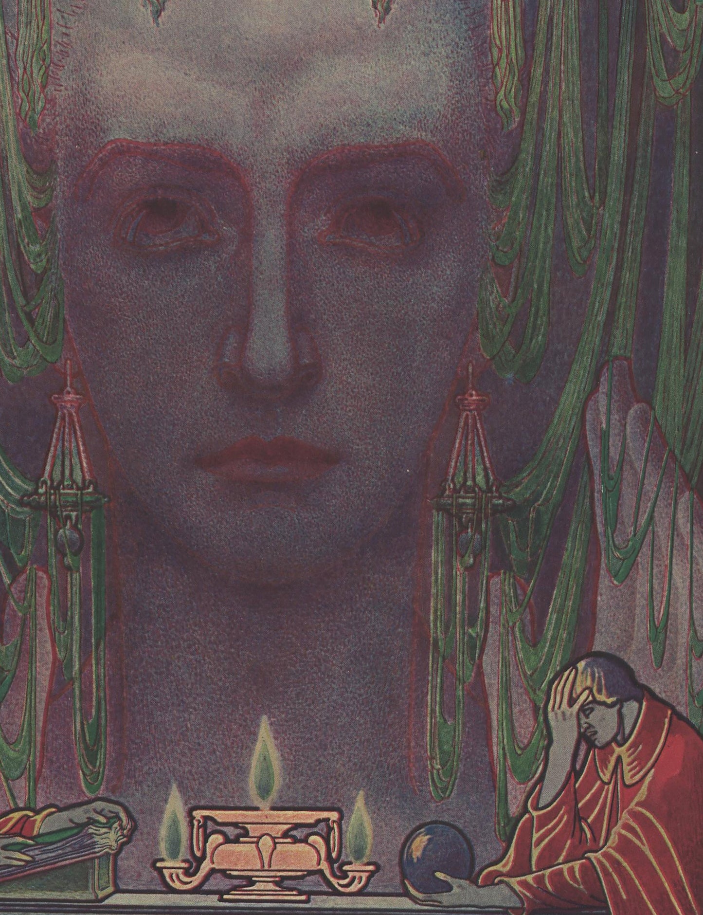 The Thought Print, Psychic Art Poster, Clairvoyance (No Frame)