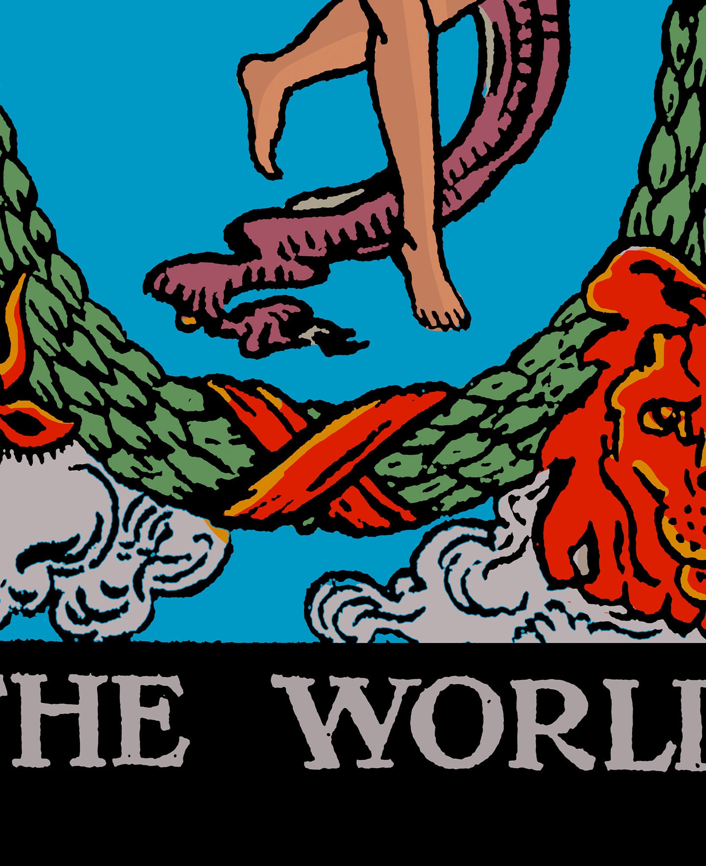 The World- Tarot Card Print - The World Card Bright Poster, No Frame