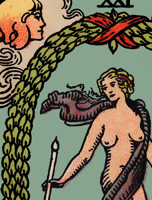 The World Tarot Card Print No Frame Poster Art Spiritual Wall Decor For Living Room by My Store