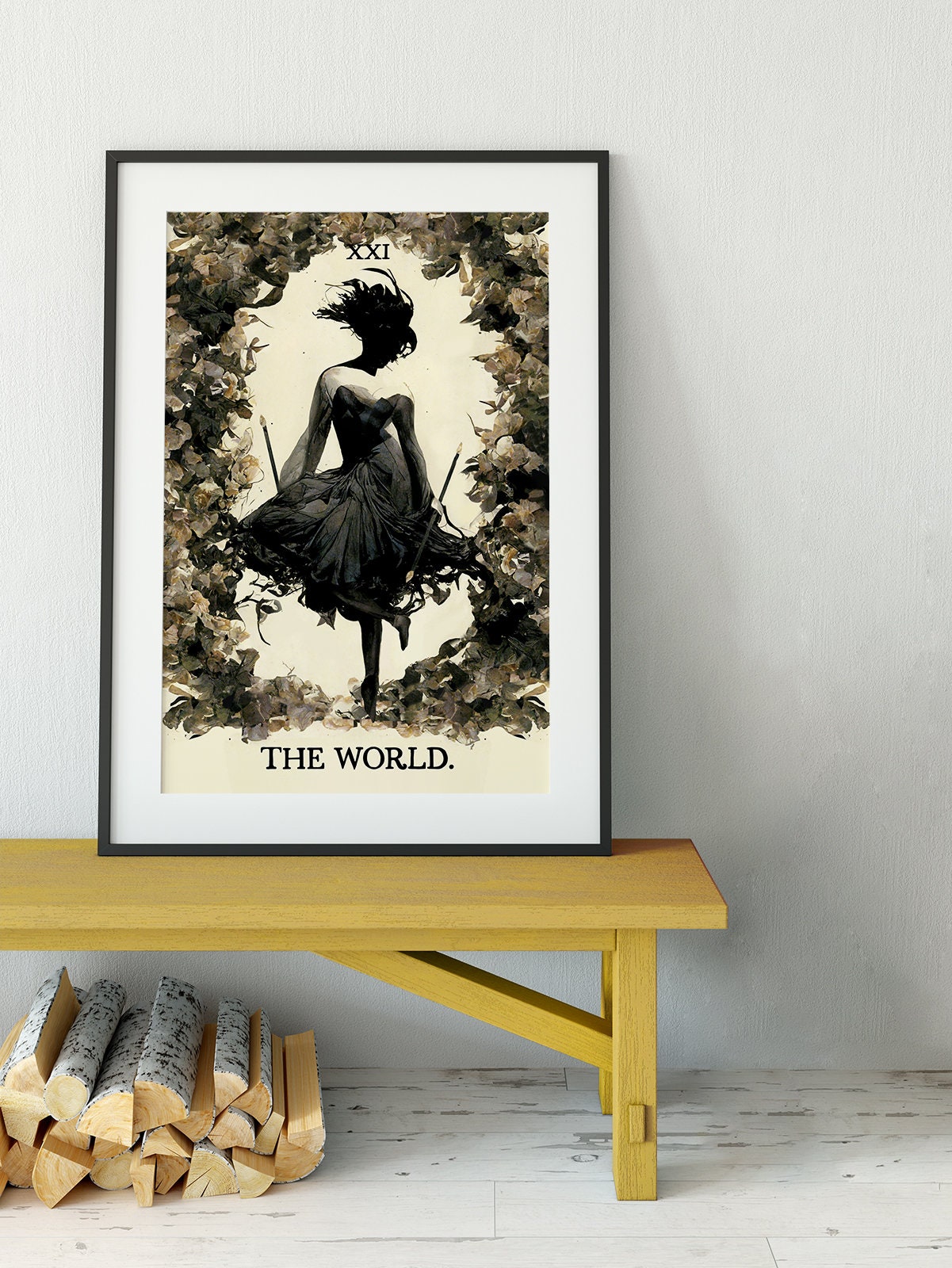The World - Tarot Card Print - The World Tarot Card Poster, No Frame
