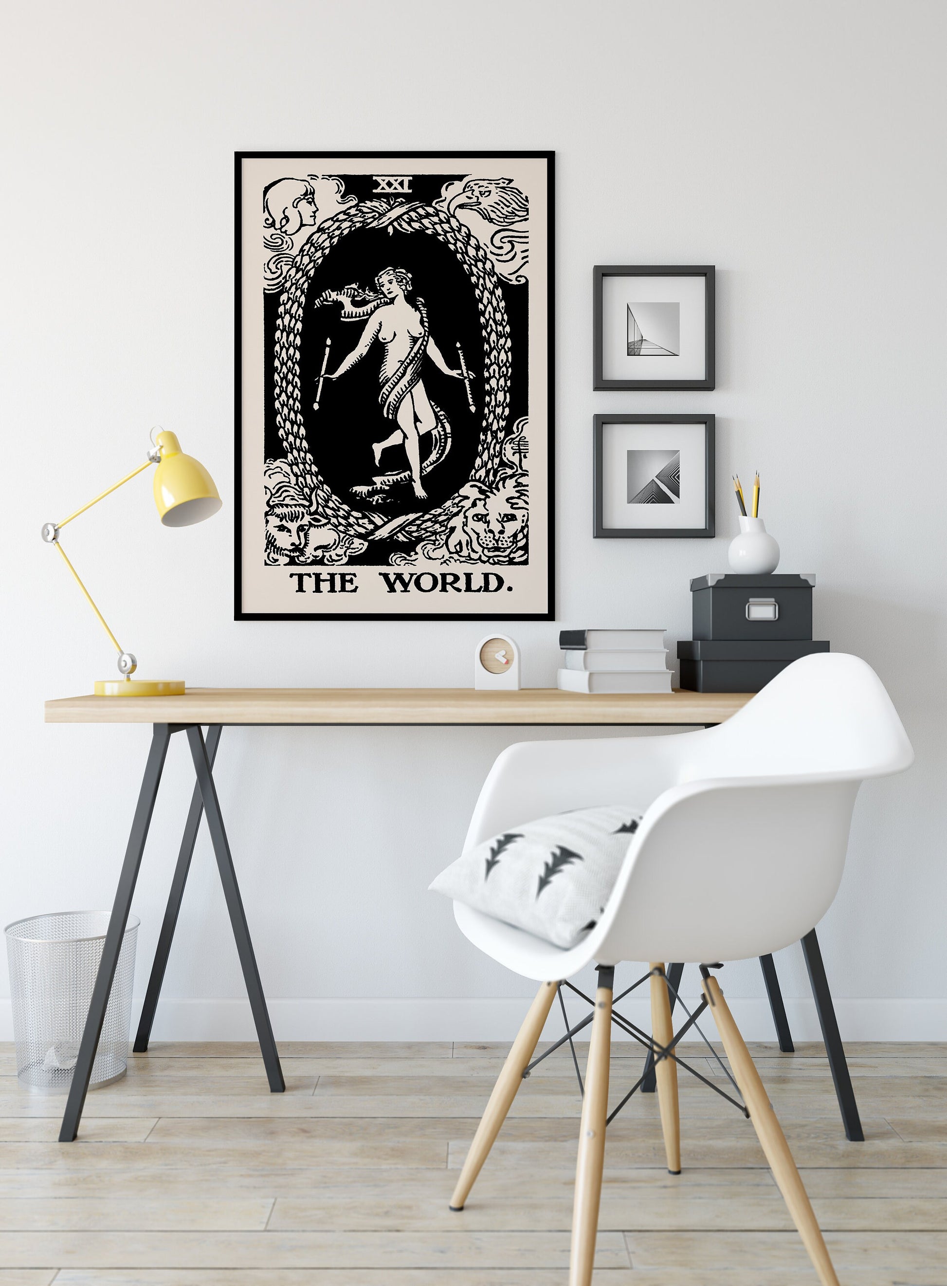 The World - Tarot Card Print - The World Card Poster, No Frame