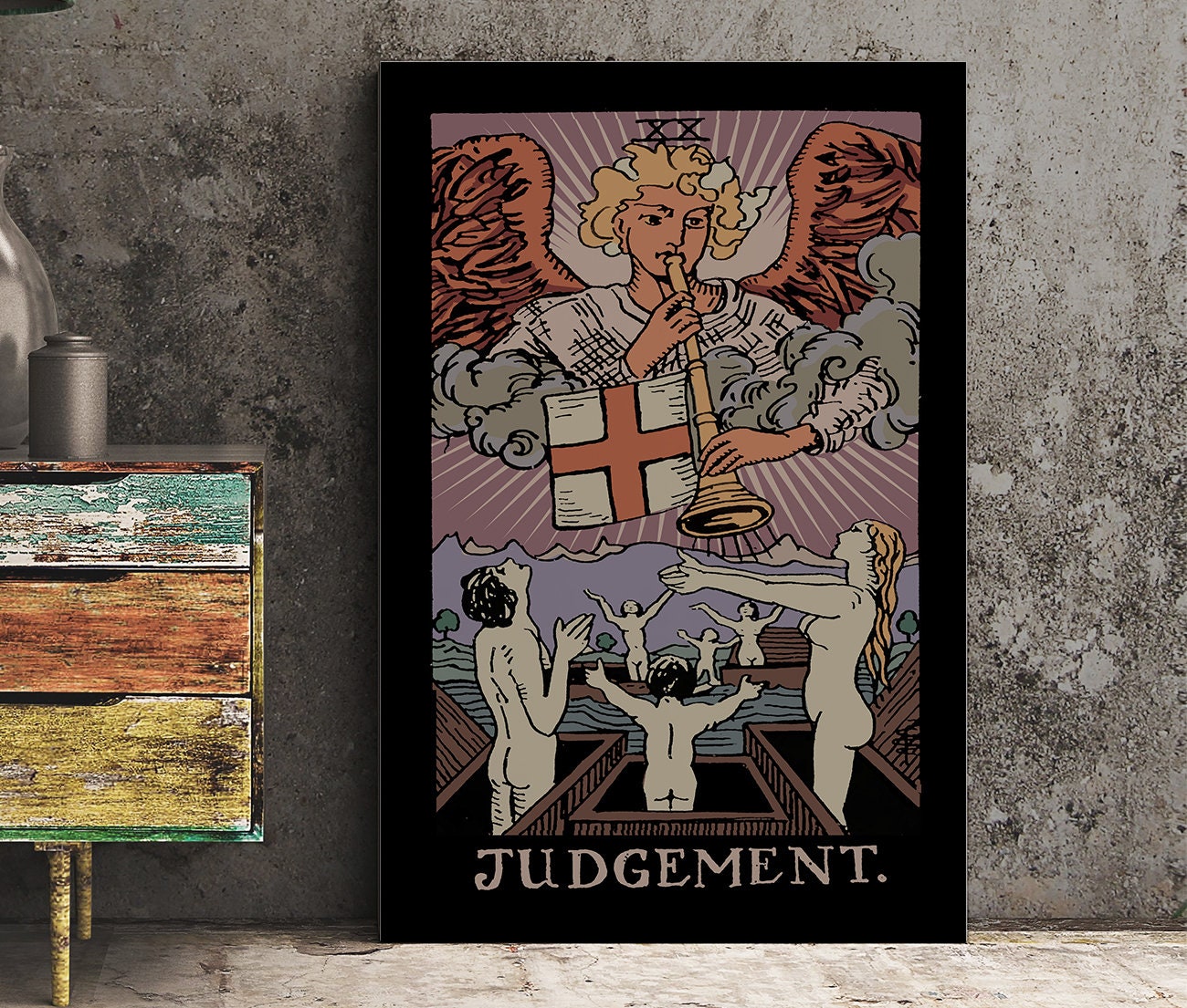 Judgement - Tarot Card Print - Tarot Card The Judgement Card Poster, No Frame