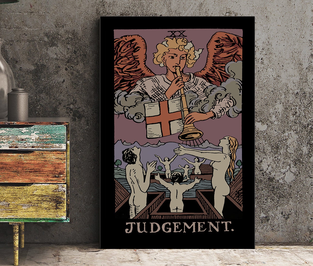 Judgement - Tarot Card Print - Tarot Card The Judgement Card Poster, No Frame