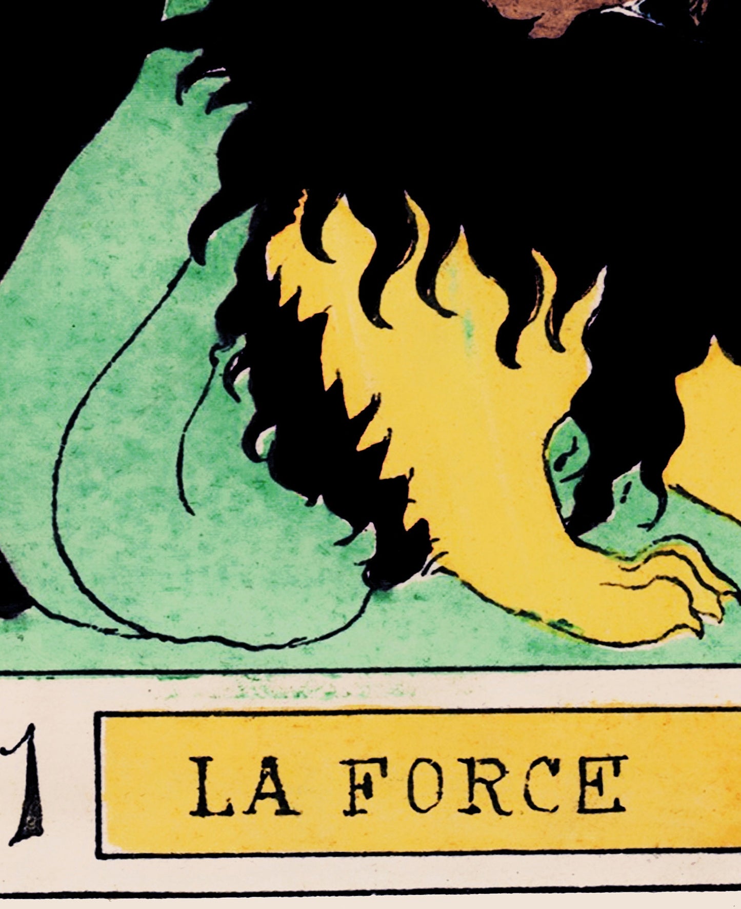 Strength - Tarot Card Print - The Strength Card Tarot Poster an Oswald Wirth Print, No Frame