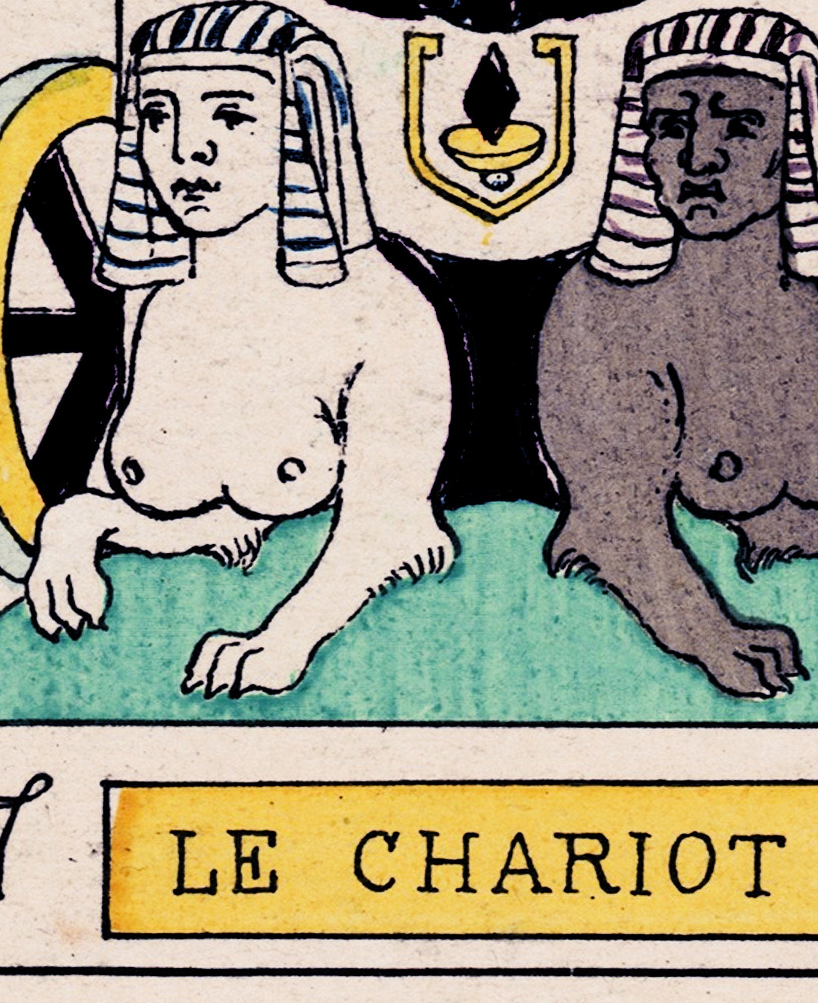 The Chariot - Tarot Card Print - The Chariot Card Tarot Poster an Oswald Wirth Print, No Frame
