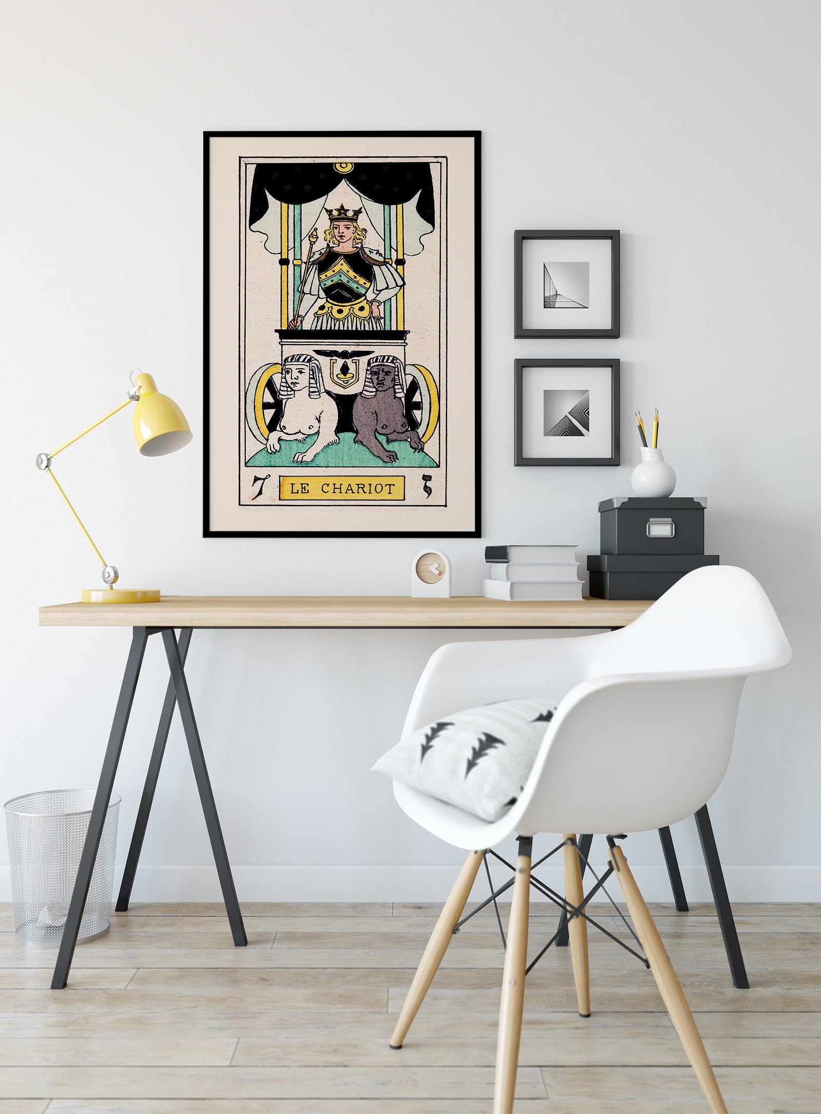 The Chariot - Tarot Card Print - The Chariot Card Tarot Poster an Oswald Wirth Print, No Frame