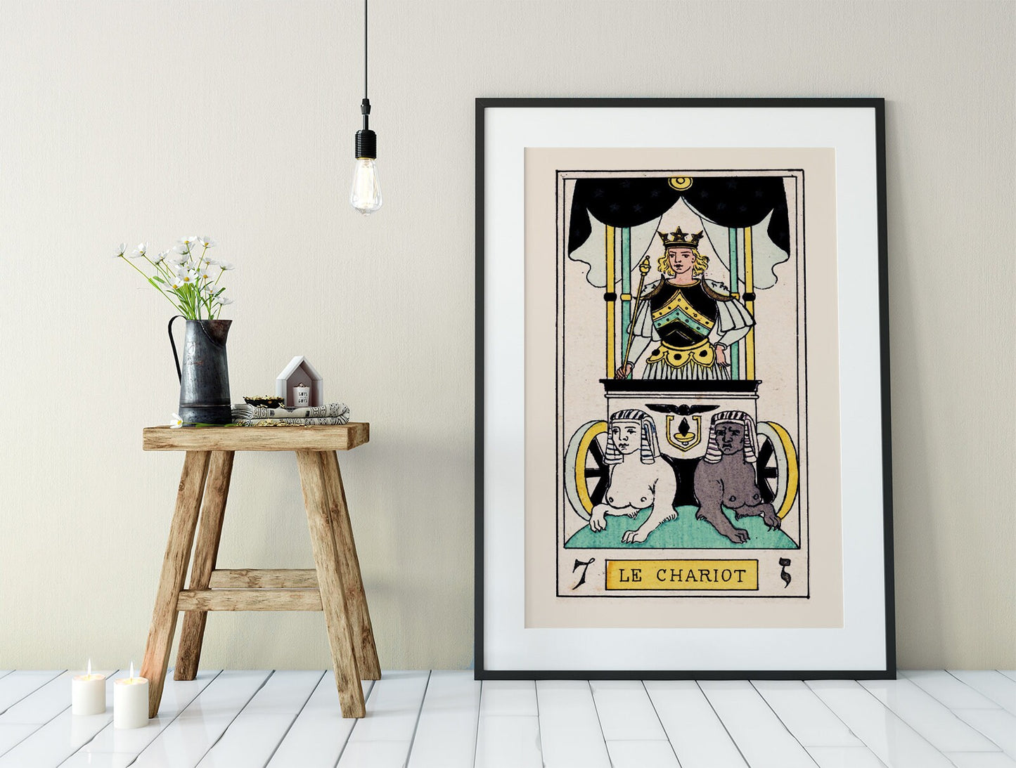 The Chariot - Tarot Card Print - The Chariot Card Tarot Poster an Oswald Wirth Print, No Frame
