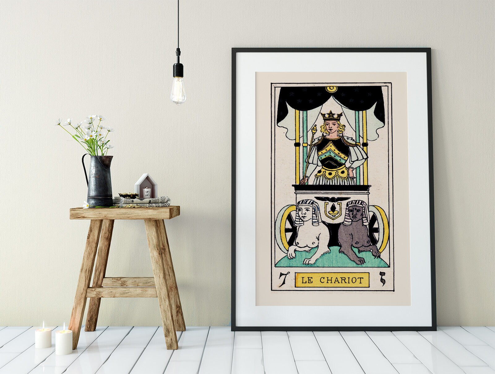 The Chariot - Tarot Card Print - The Chariot Card Tarot Poster an Oswald Wirth Print, No Frame