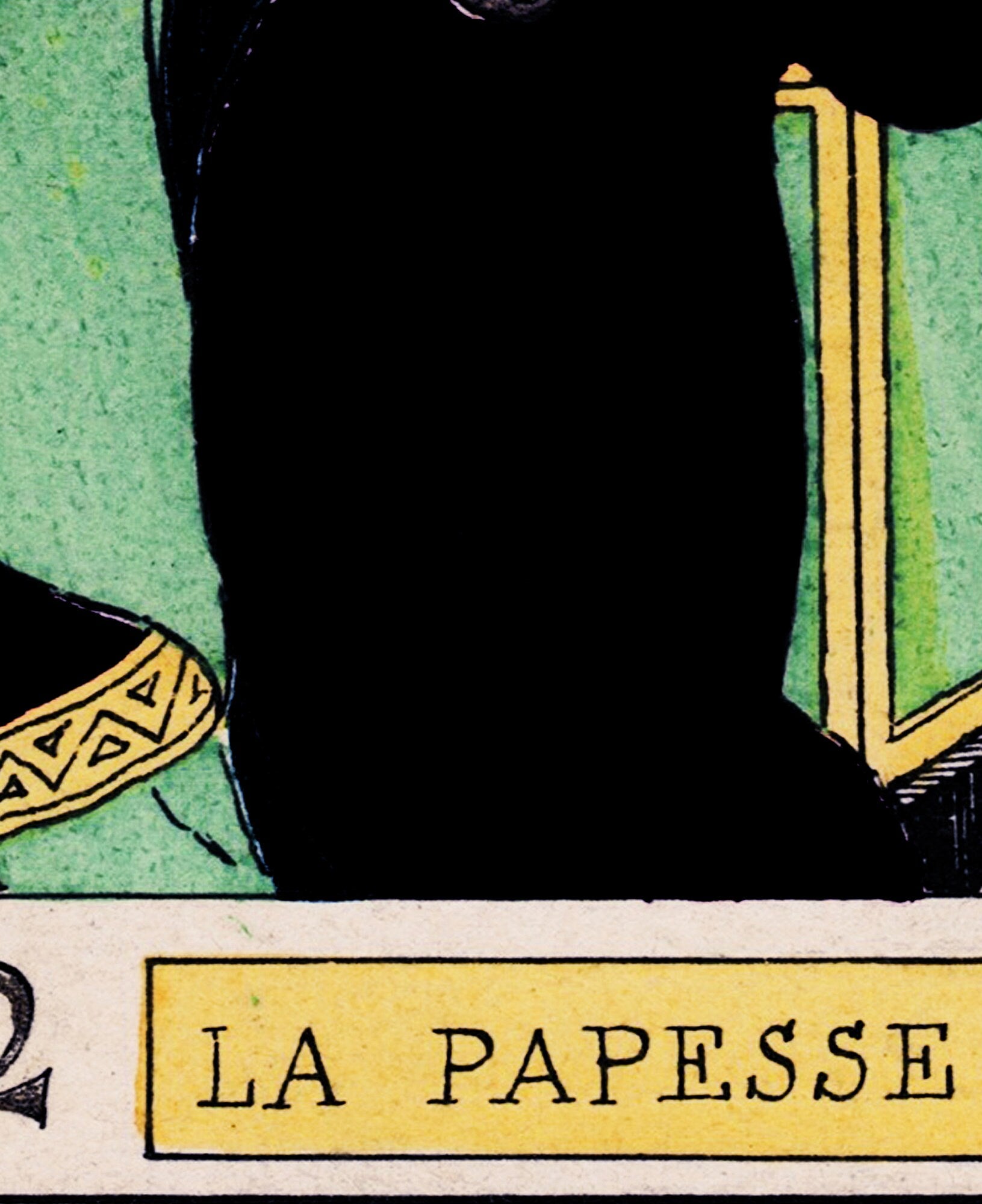 The High Priestess - Tarot Card Print - The High Priestess Card Tarot Poster an Oswald Wirth Print, No Frame