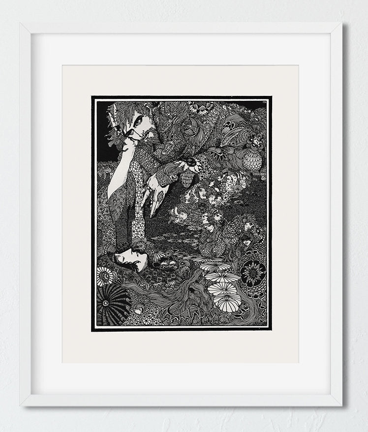 Four Edgar Allen Poe Illustrations Prints Edgar Allen Poe Illustrations Posters Art by Harry Clarke (No Frame)