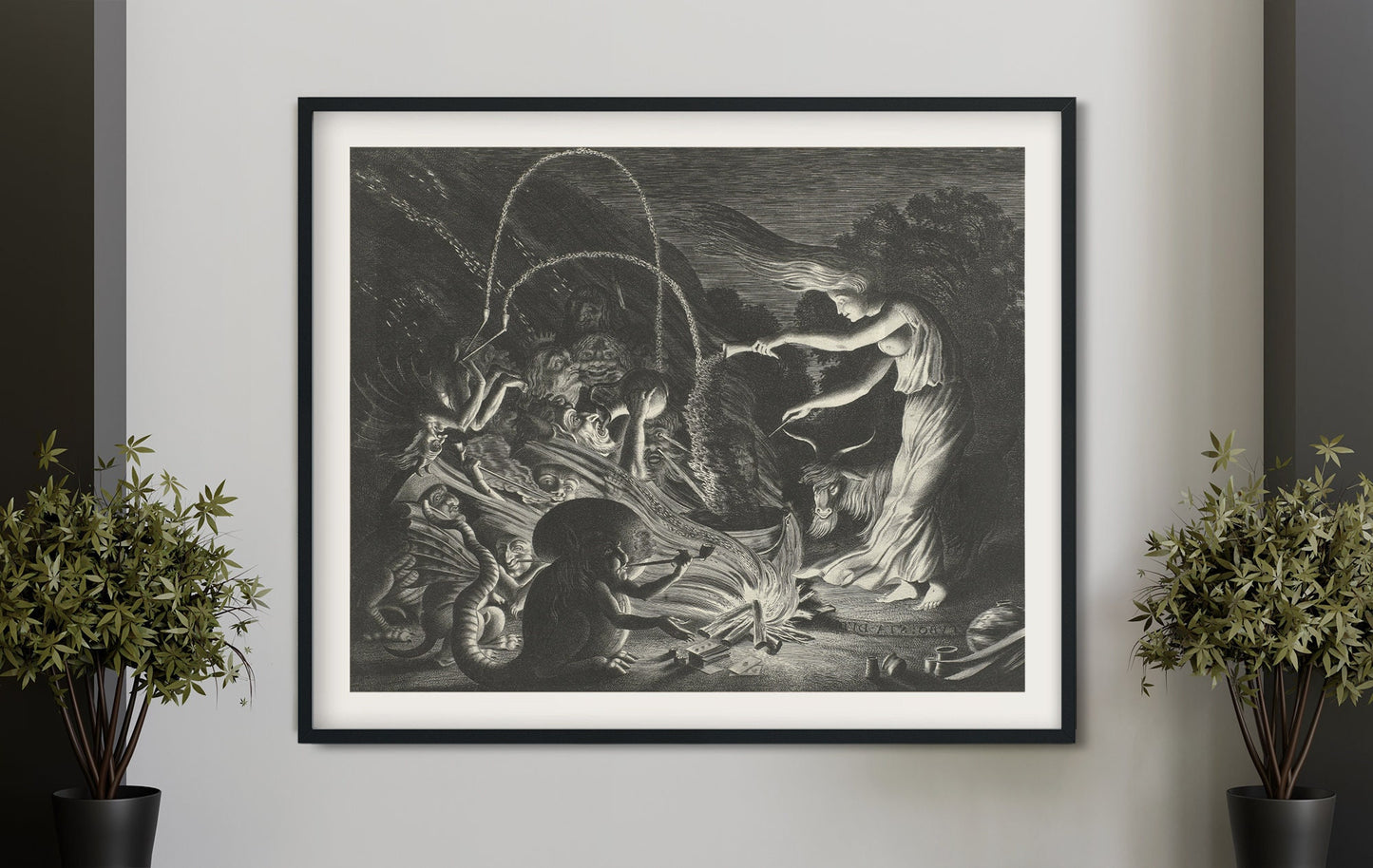 Witches, 1626, Jan van de Velde (No Frame)