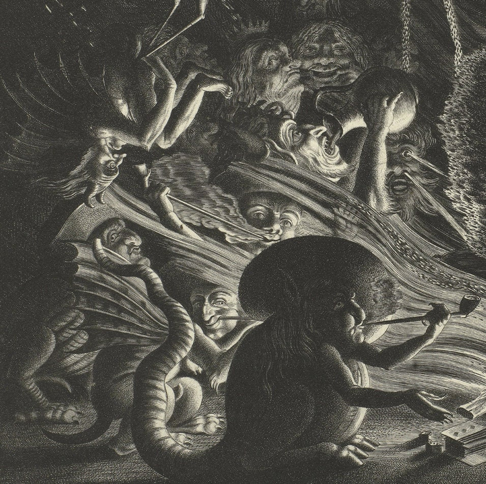 Witches, 1626, Jan van de Velde (No Frame)